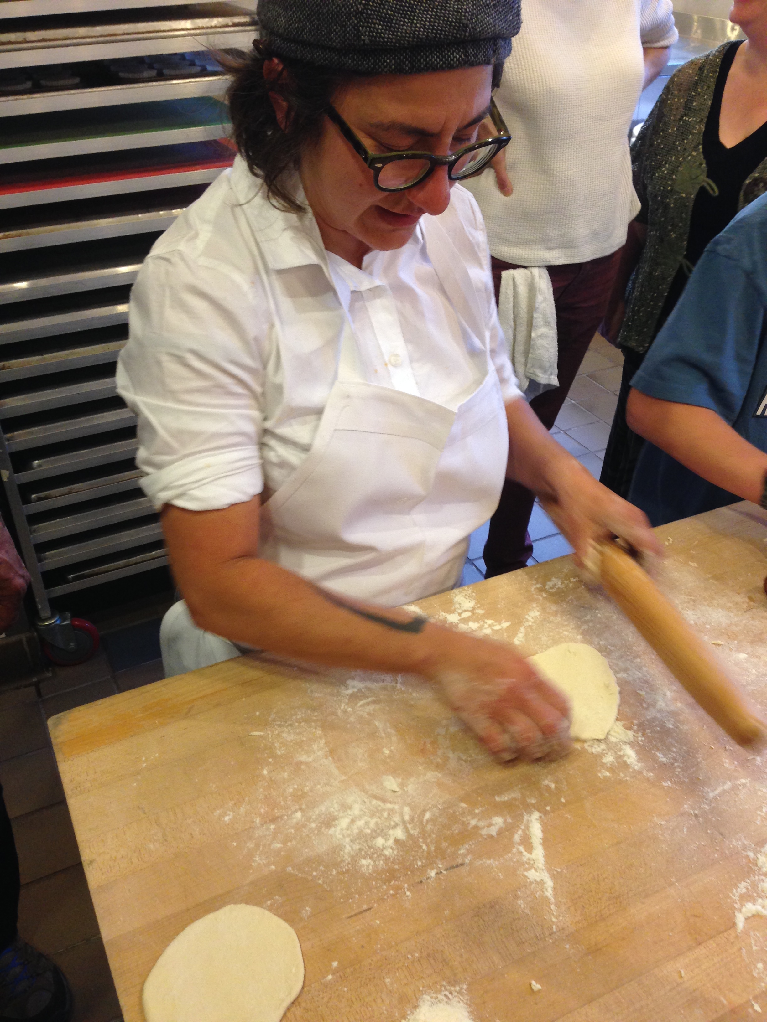 Krystin Rubin, of Mission Pie, showing us how it's done.