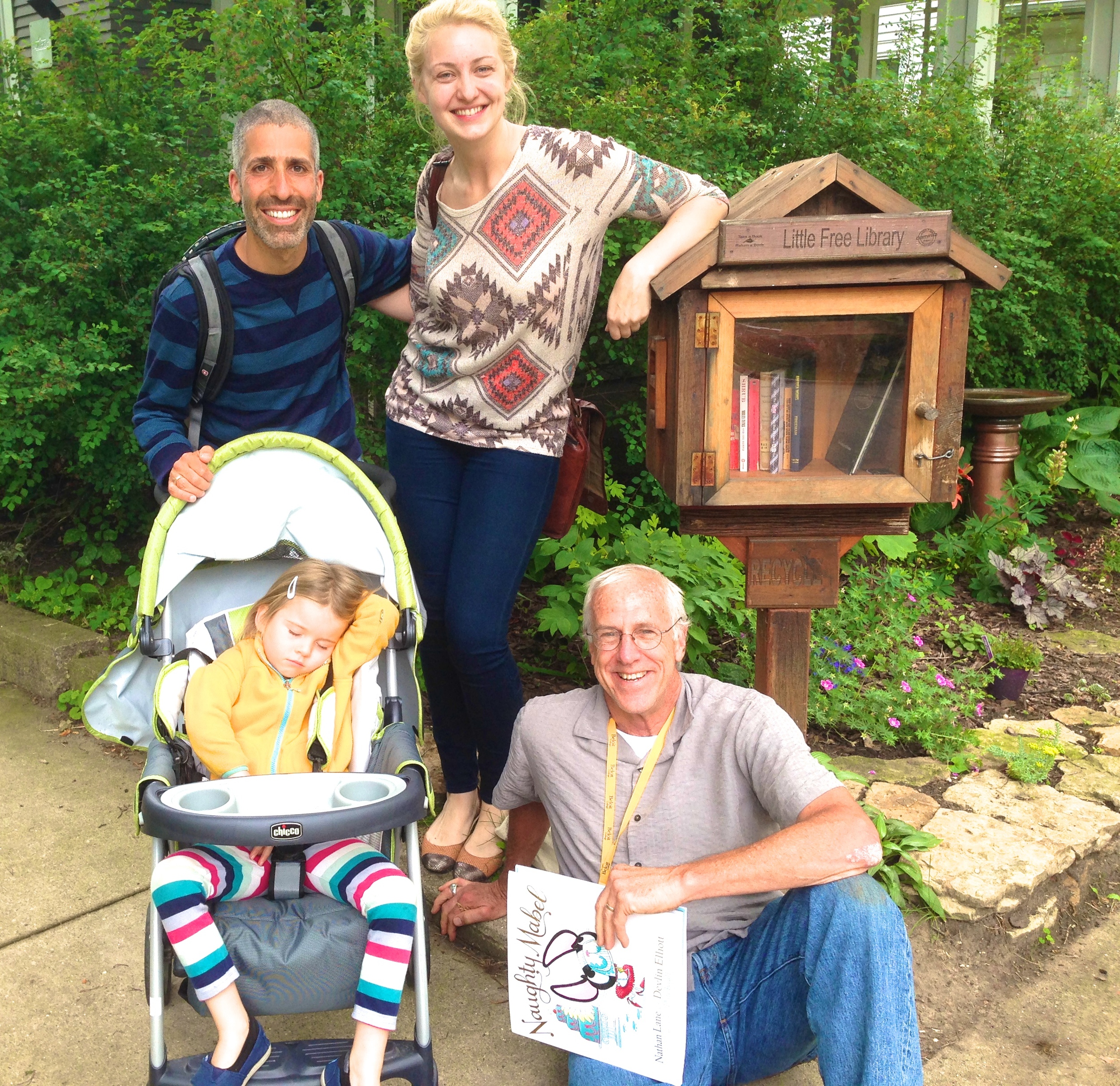 Rick Brooks, Megan Hanson, and a sleeping Aviva!