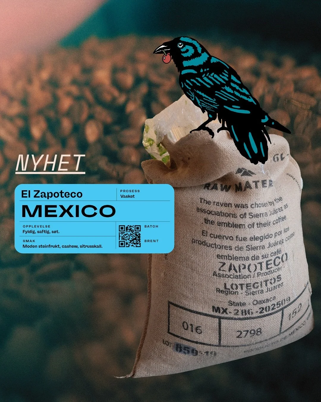 NYHET! 🇲🇽 El Zapoteco, Mexico ☕️
Swipe 👉🏻 for &aring; lese mer om kaffen 🔥

langorakaffe.no

#kaffeslipp #lang&oslash;rakaffe #mexicocoffee #singleorigincoffee #specialtycoffeeroaster