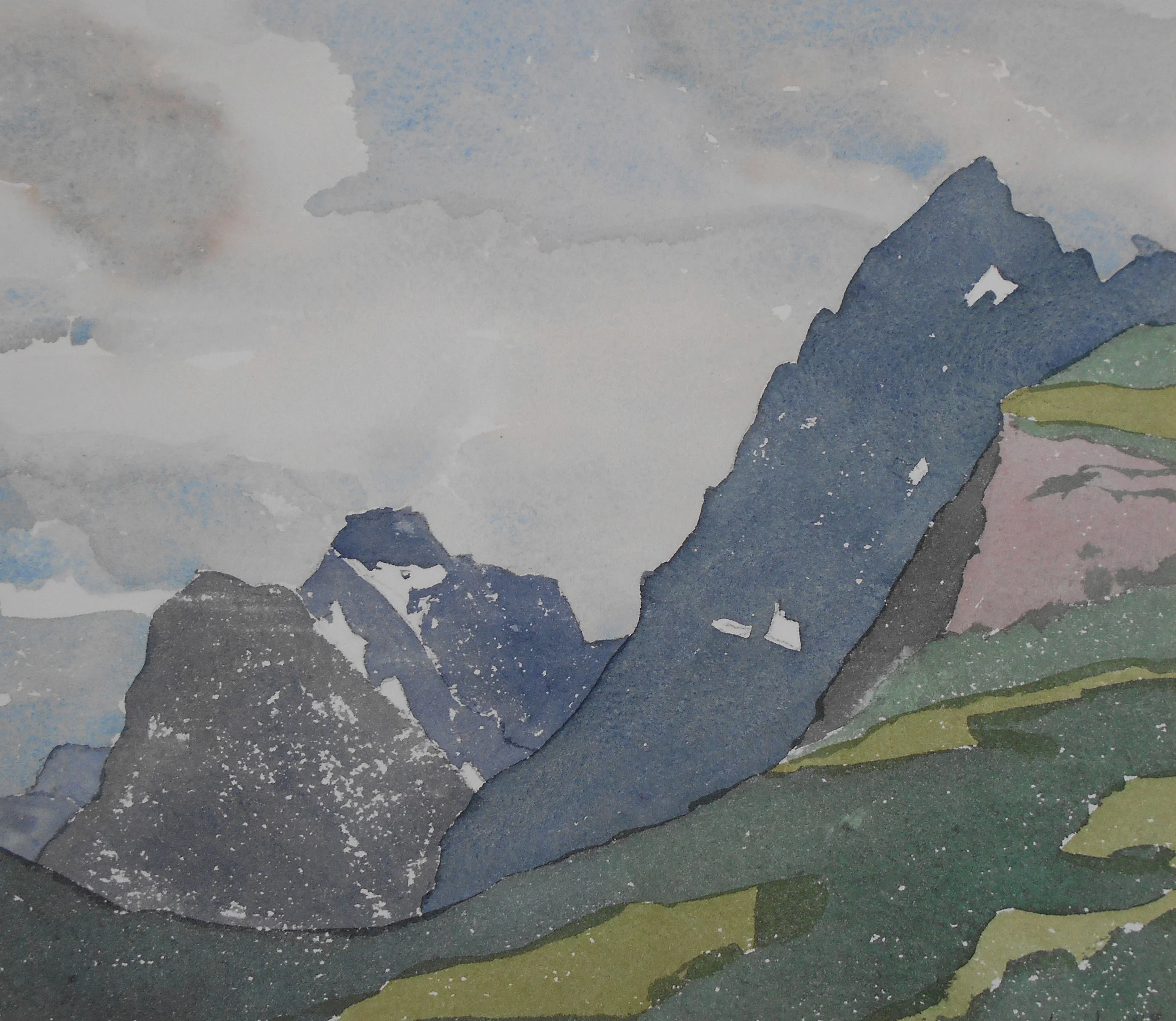 Clouds Over Wolfe Peak, Glacier National Park, MT