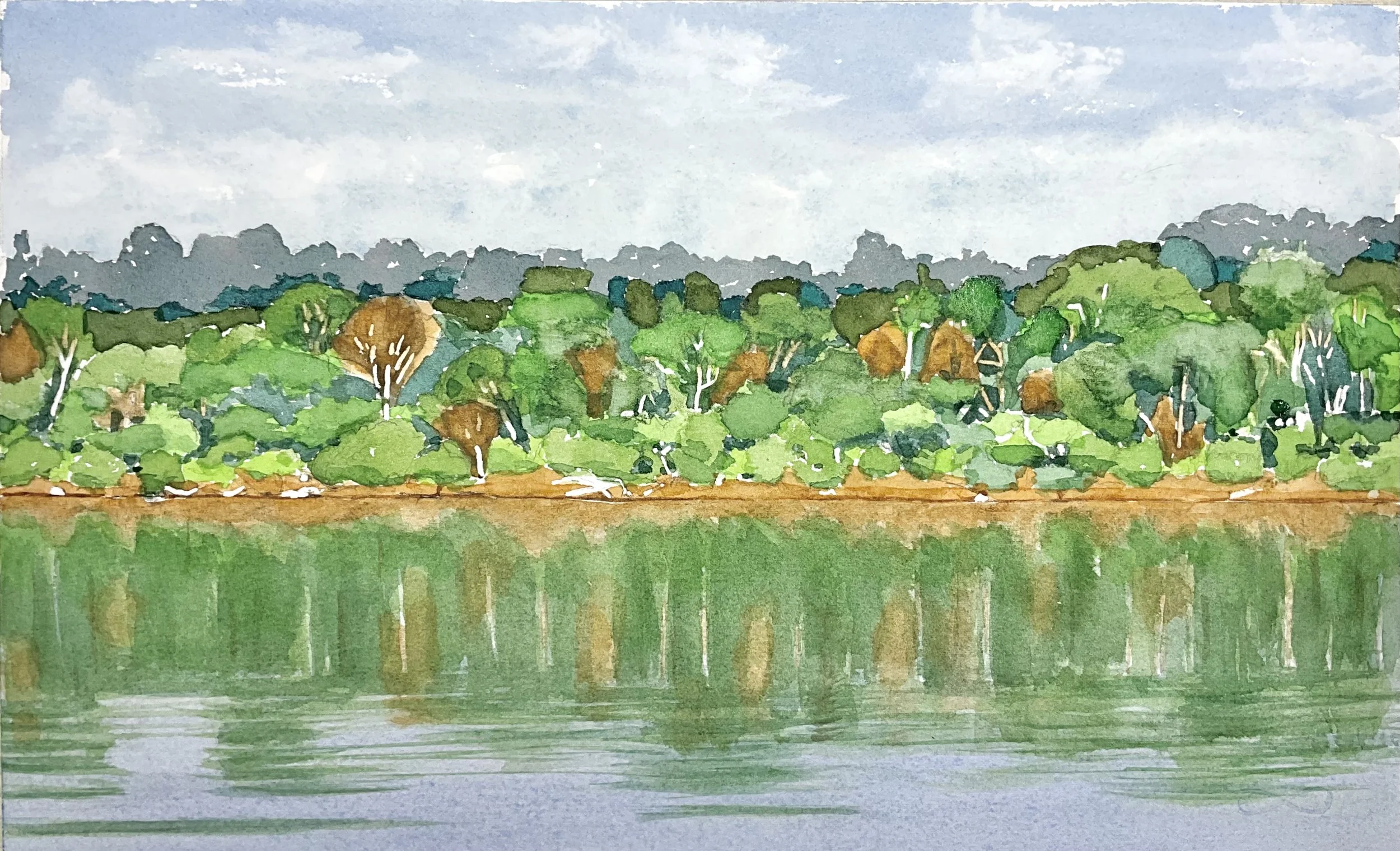 Morning, Twelve Mile Island, Ohio River