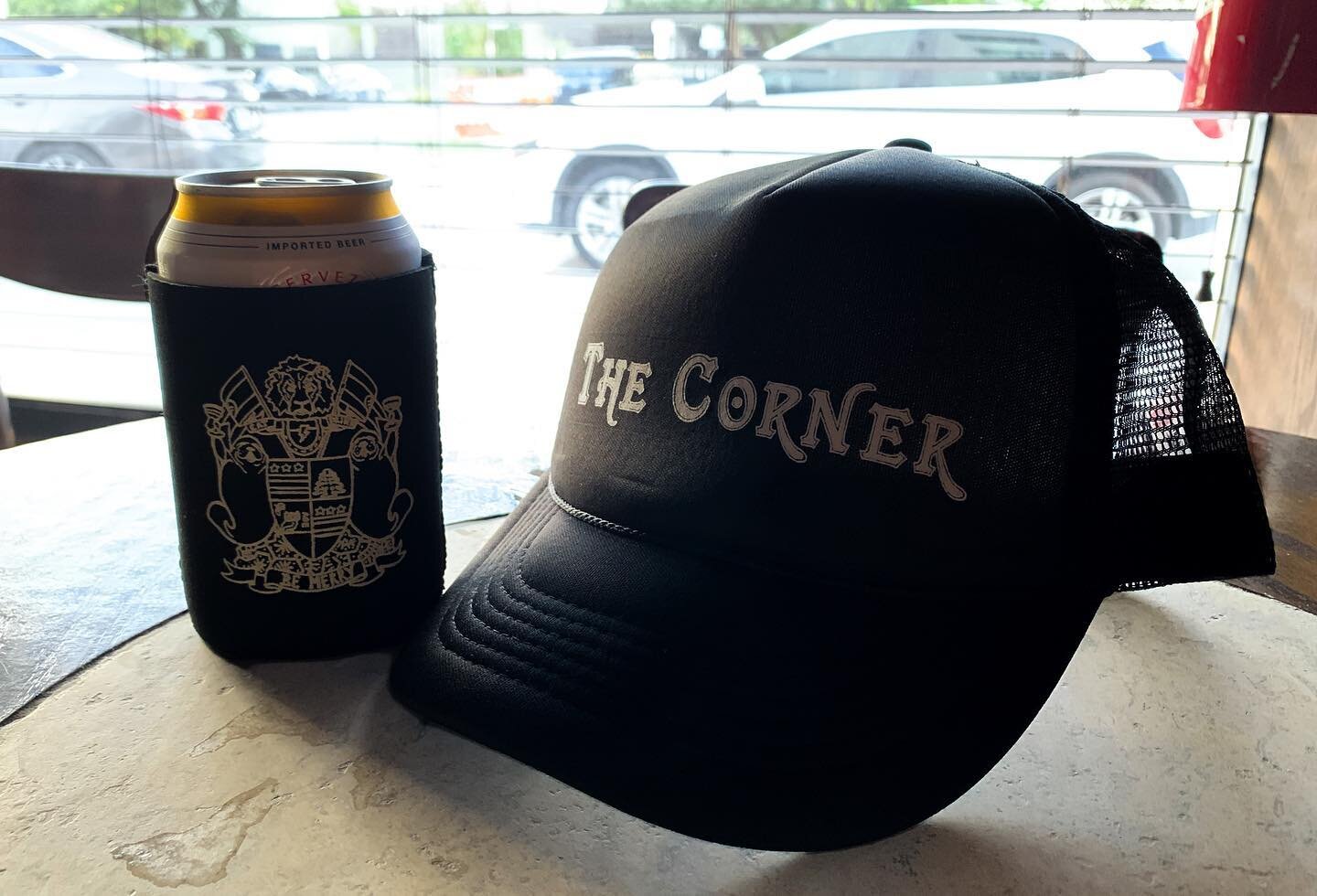 🚨 Limited Amount Only 🚨 The Corner Trucker Hats. Support your local watering hole and Let everyone know where you really are on the weekends at 6am 😏 Coozies also available at the bar only.