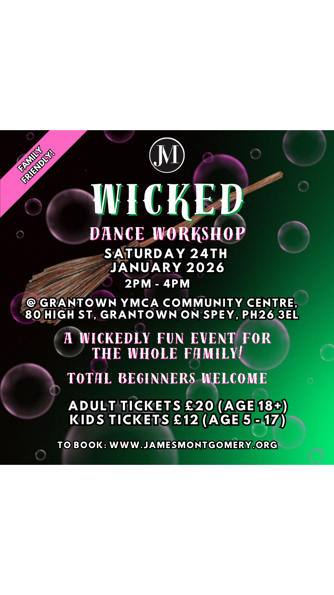 Wicked Family Dance Workshop - Saturday 24th January 2026