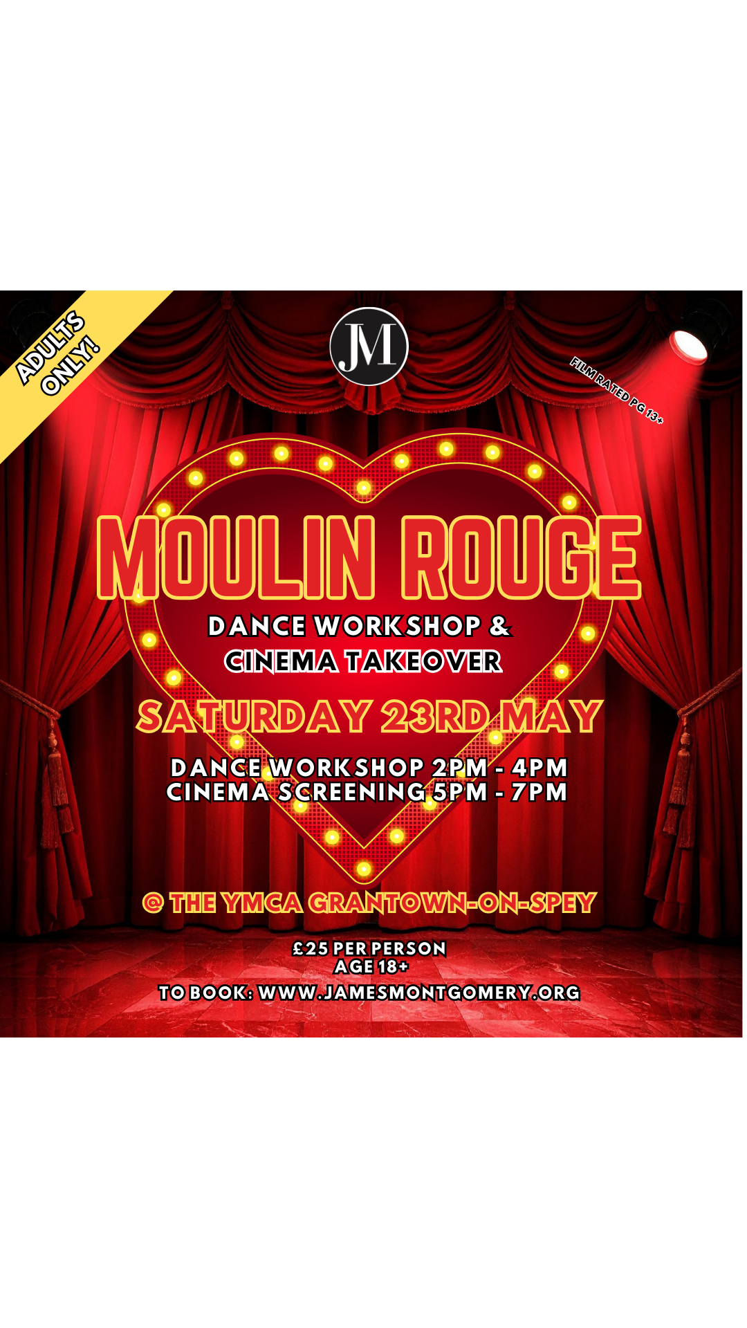 Moulin Rouge Dance Workshop & Cinema Takeover - Saturday 26th May 2026