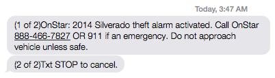 The text message you don't want.