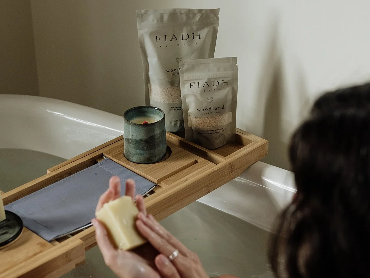 woodland soap, candle, soaks.jpg