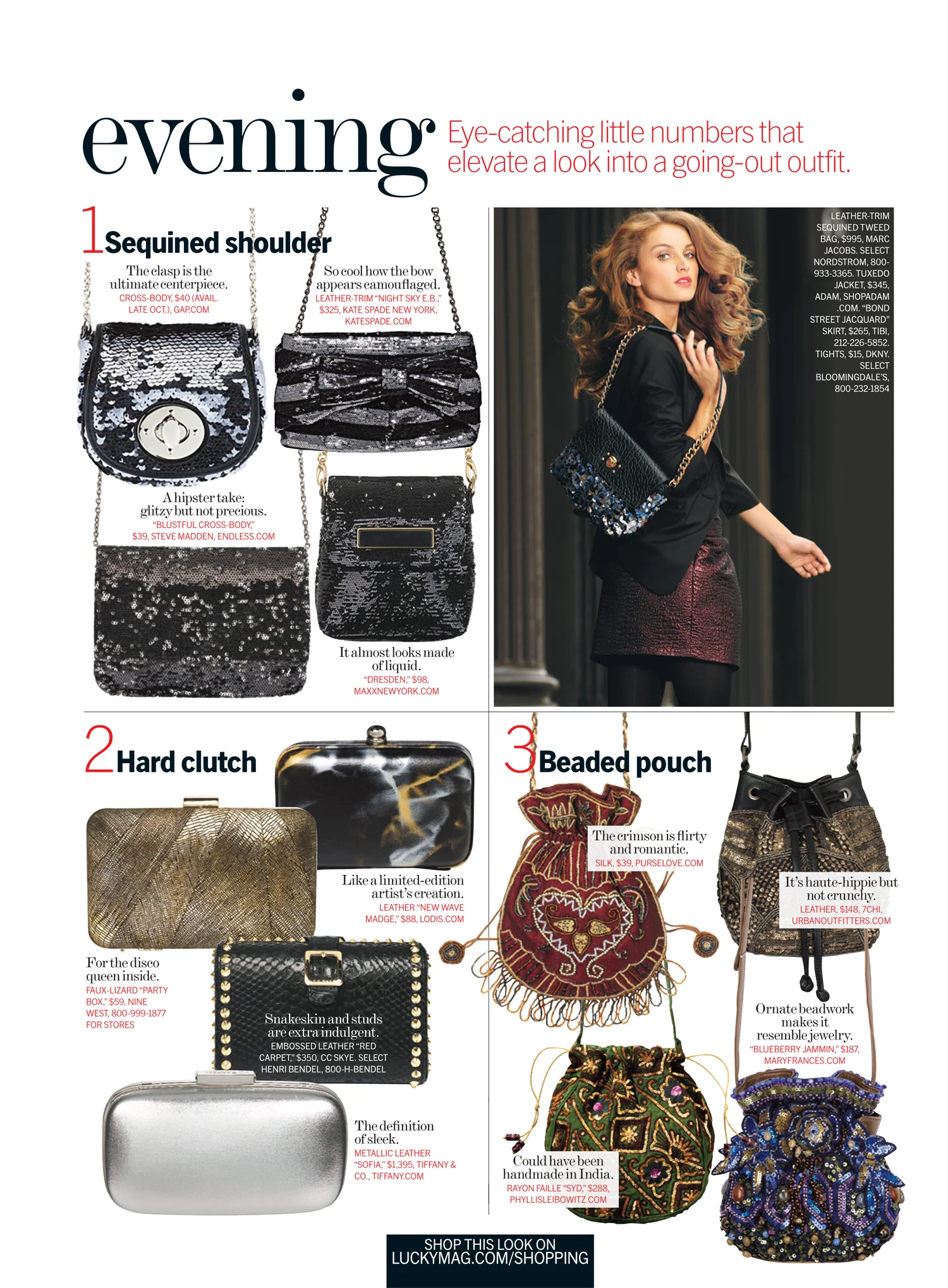 Lucky Magazine - Fall Bag Guide