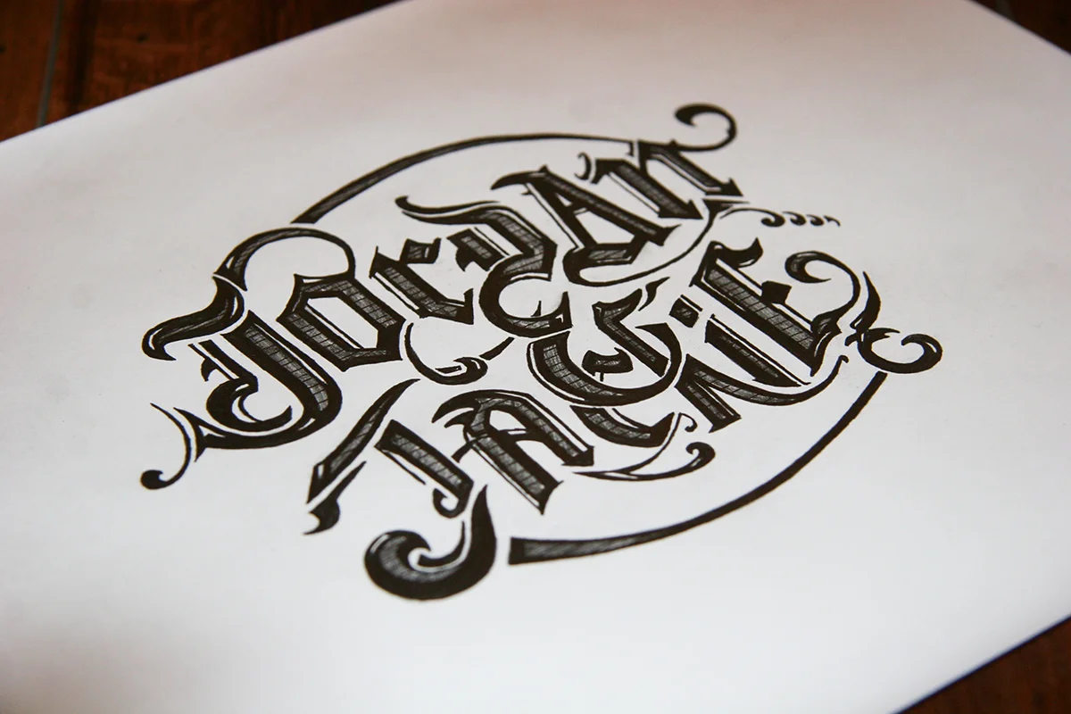 Custom Hand-Drawn Wedding Typography