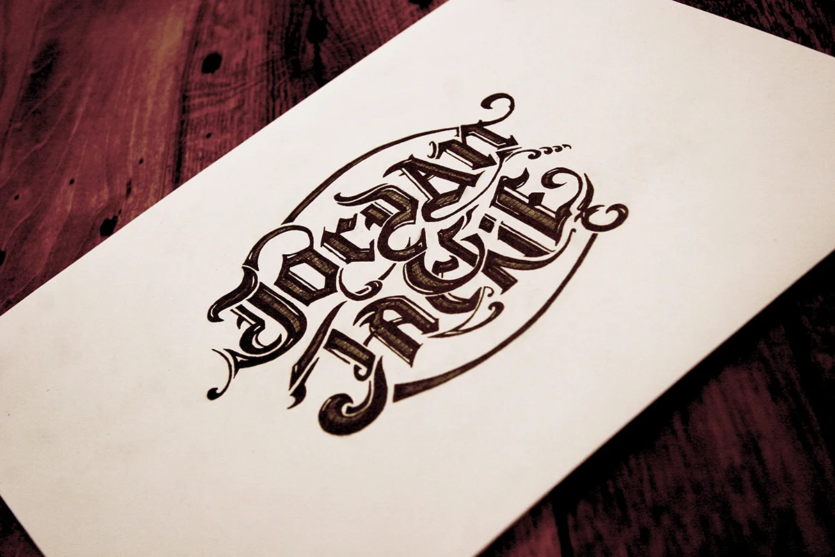 Custom Hand-Drawn Wedding Typography