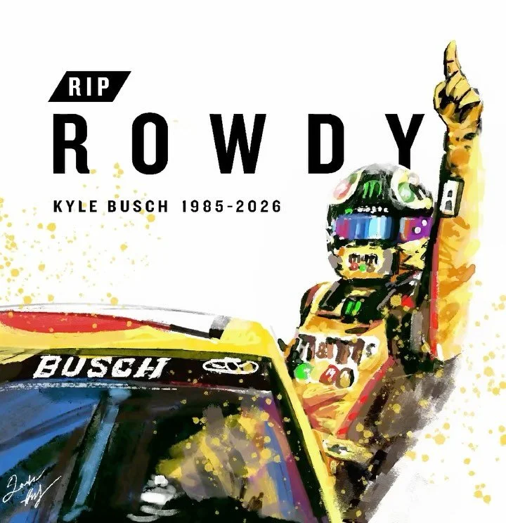 Small tribute for a legend. Prayers for the @rowdybusch family 🙏

#rip #rowdybusch #kylebusch @jxn.agency #nascar