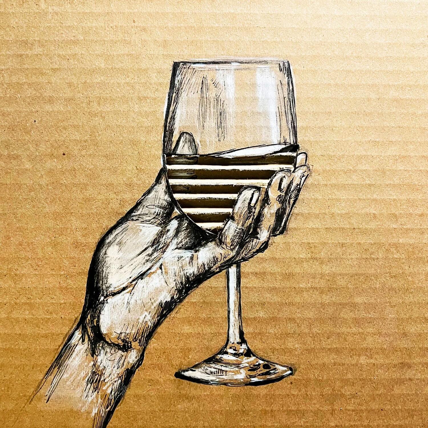Half Full, a corrugated toast to @inktober 

#corrugatedartist #cardboardart #toast #artoftheday #artfeature #doodlesofınstagram #penandink #inktober