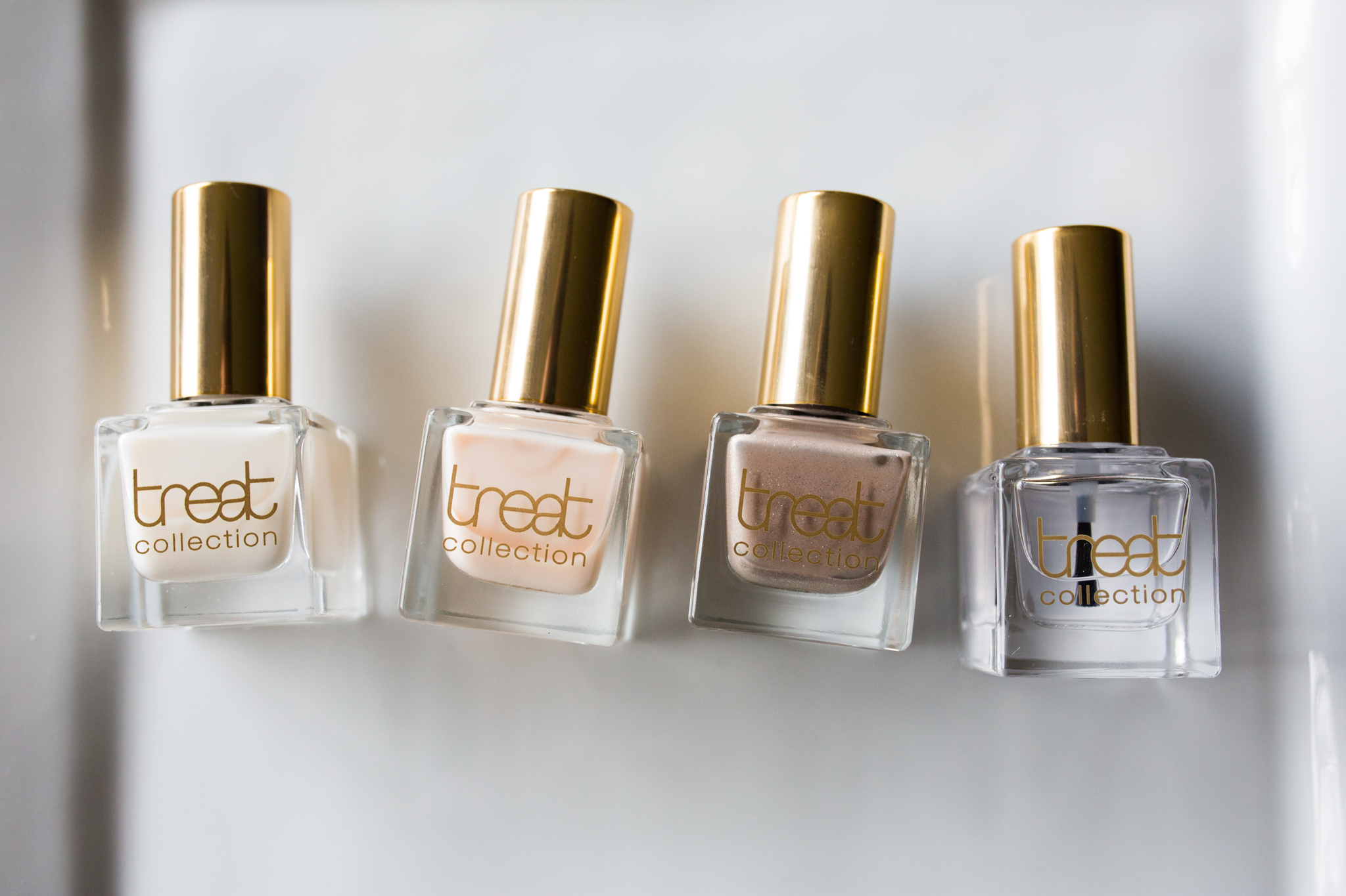 From left: Base Coat, Sugar Frosting, Cocktail Hour, Top Coat