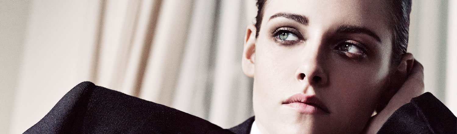 Kristen Stewart modeling the Lid Tints.