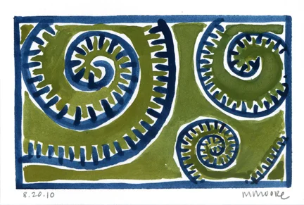 Green and Blue Spiral