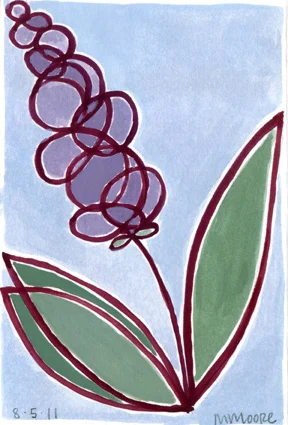 Art Nouveau Flower (light)