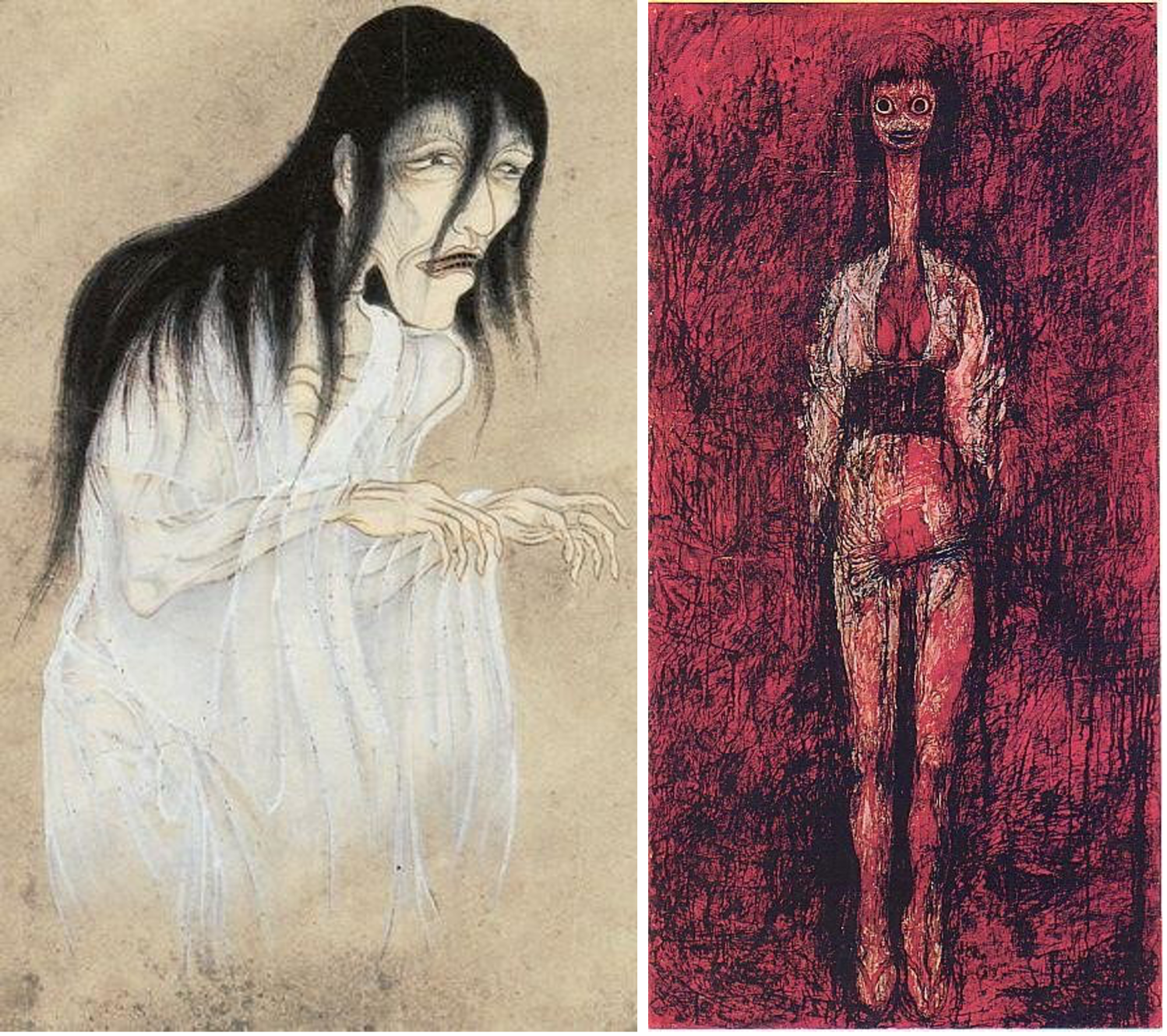 Figure 3 - Hyakki Zukan, Sawaki Suushi, 1737 	 Figure 4 - “I can't get married anymore”, Yuko Tatsushima, 1999