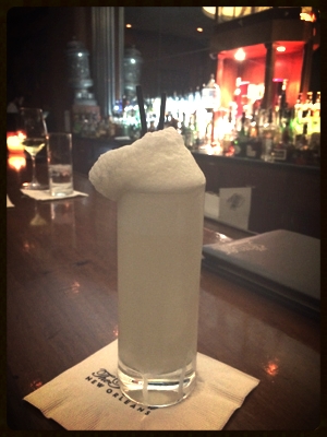 Ramos Gin Fizz at The Sazerac Bar