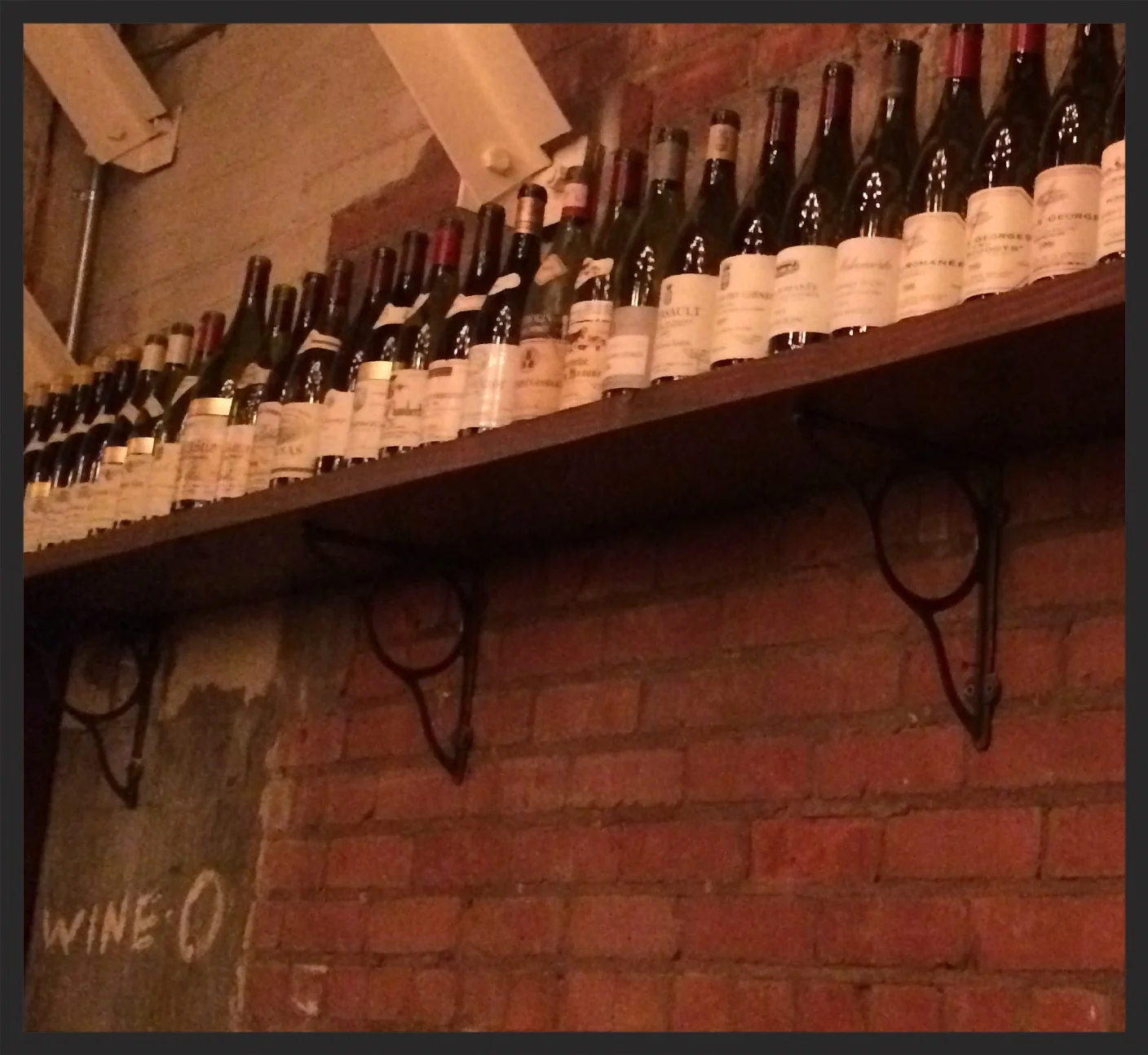 Wine-O wall at Brian McClintic's Les Marchands