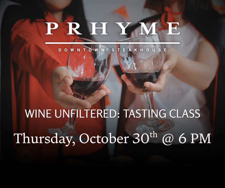 Wine Unfiltered Holiday Wines: A Costumed Tasting at PRHYME