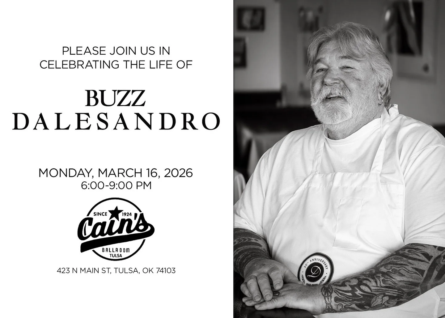 A Party Celebrating Buzz Dalesandro