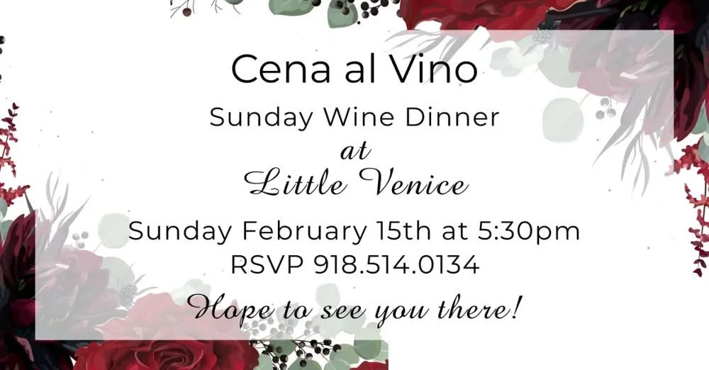 Sunday Wine Dinner at Little Venice