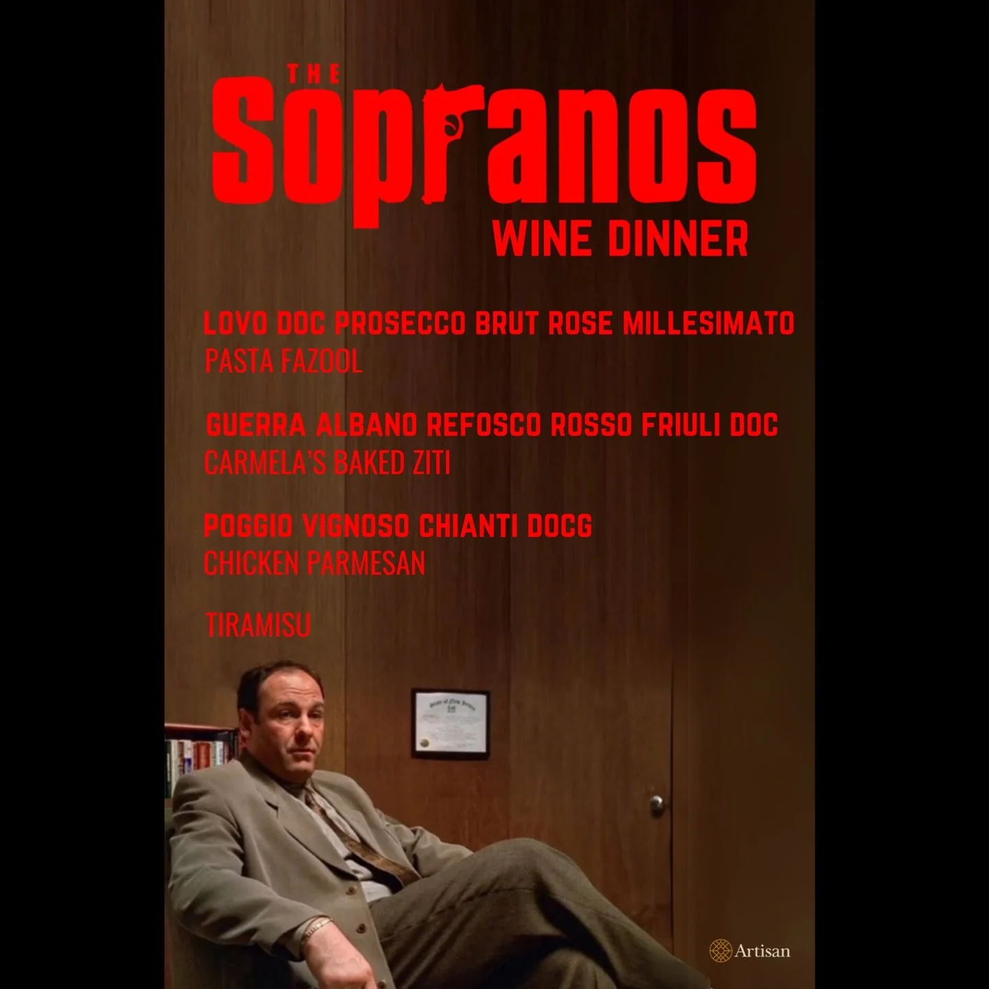 Sopranos Wine Dinner at Duet