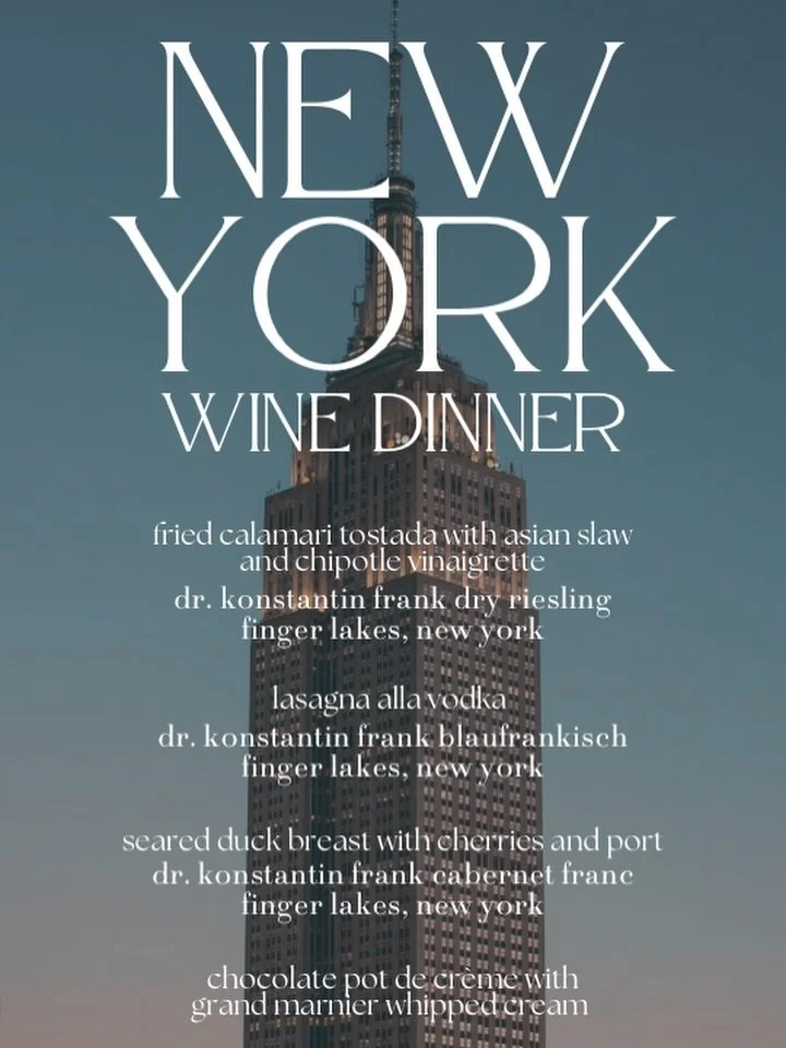 New York Wine Dinner at Duet