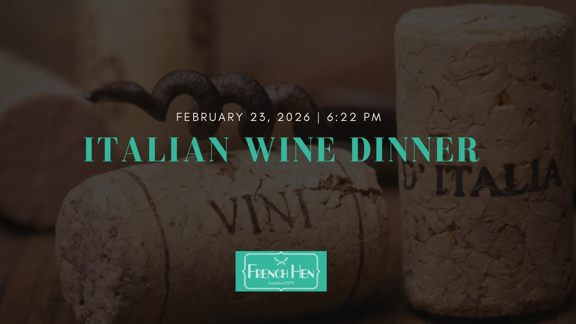 Italian Wine Dinner at French Hen
