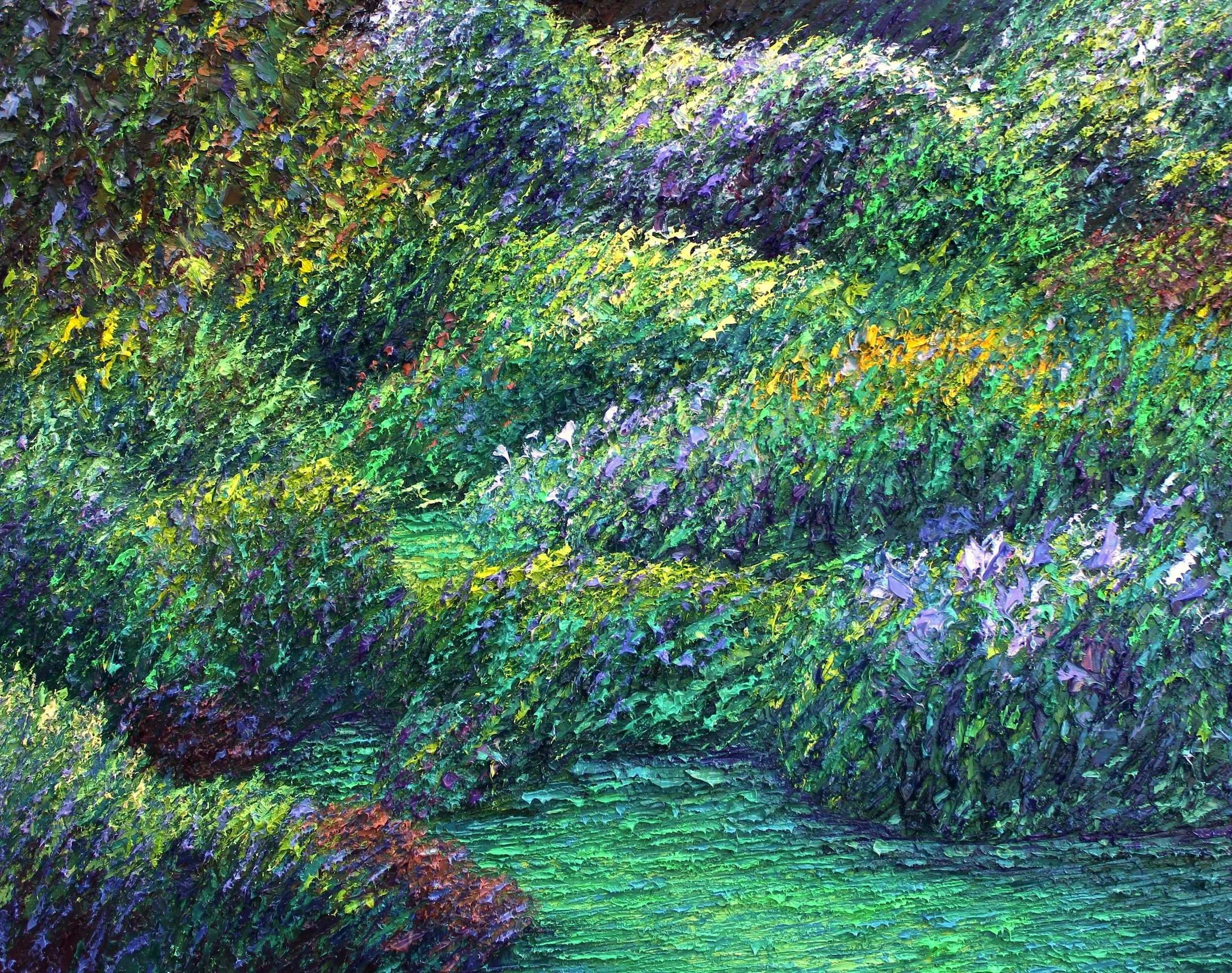 Garden In Violet And Viridian