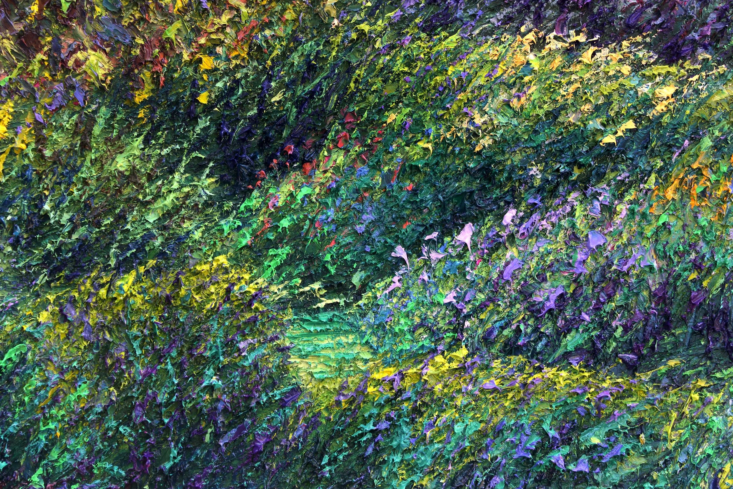 Detail: Garden In Violet And Viridian