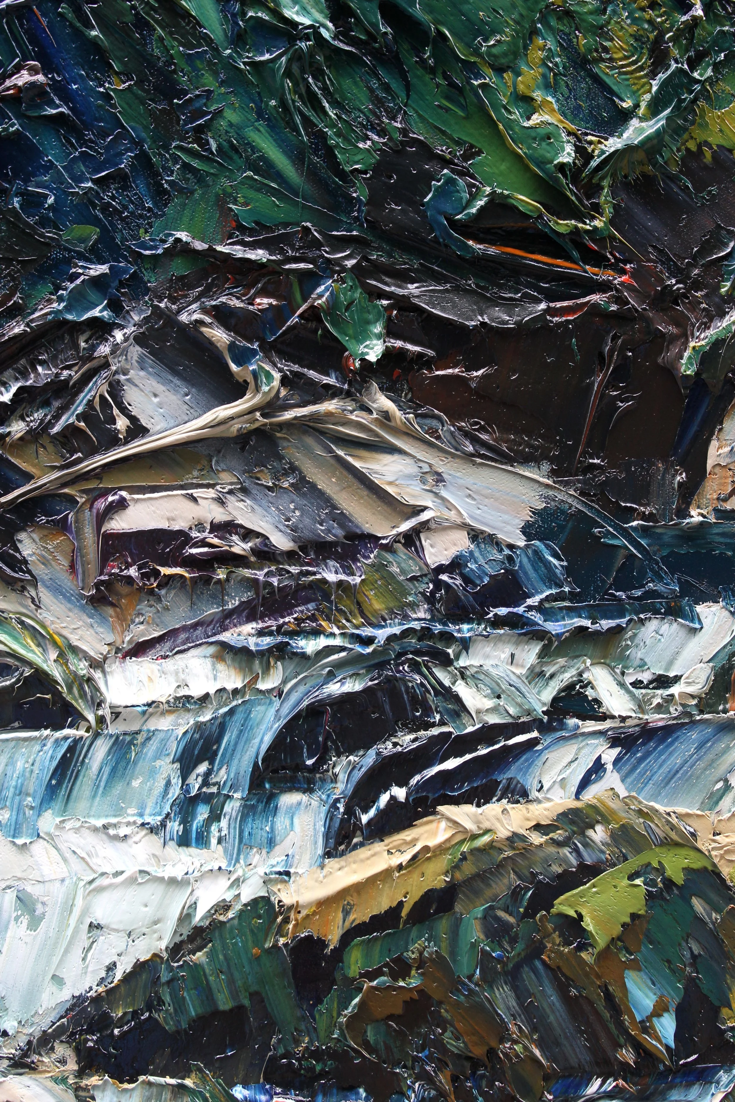 Detail: Giant Gate Falls, Fiordland