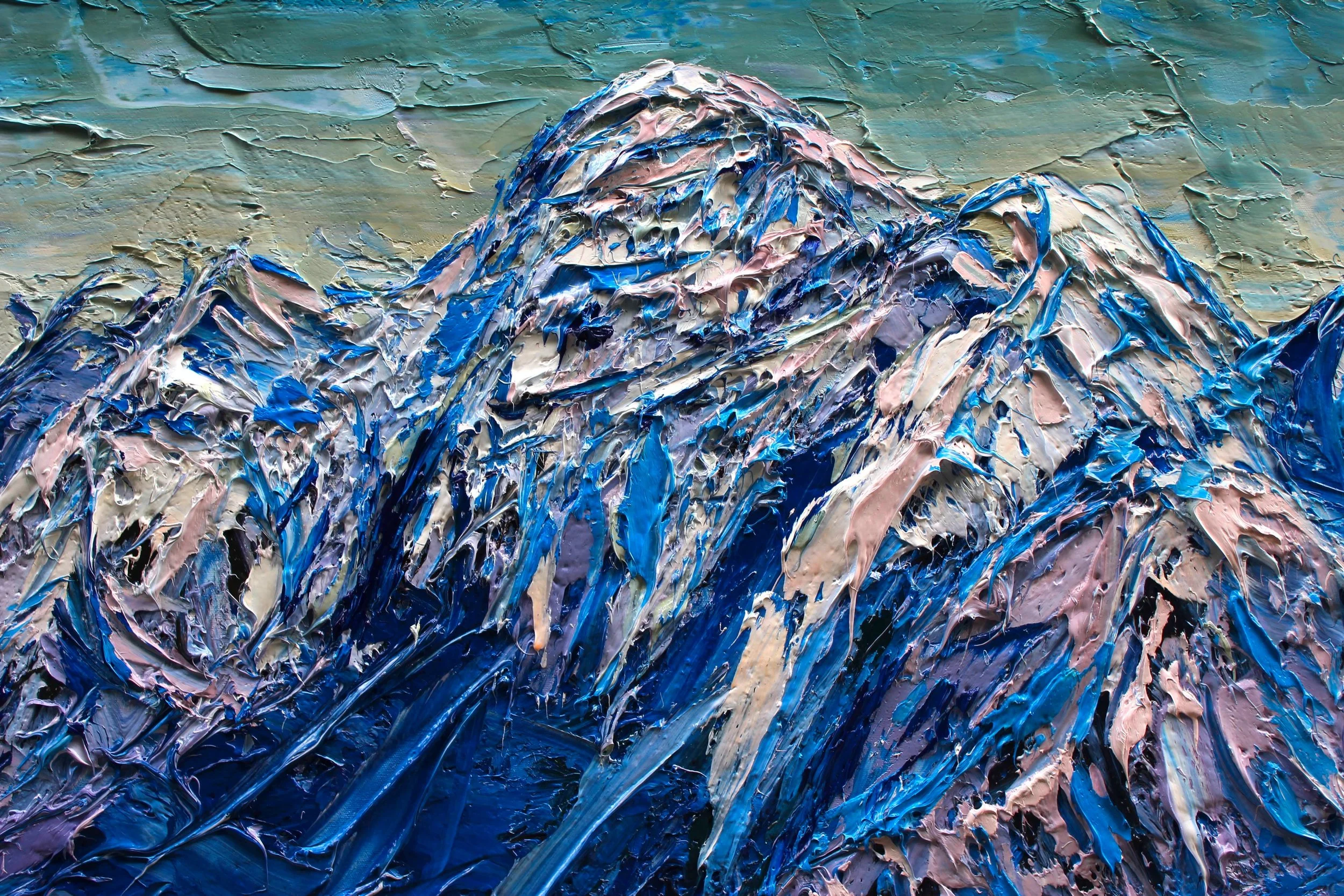 Detail: Blue Ridges Of Mt Tasman