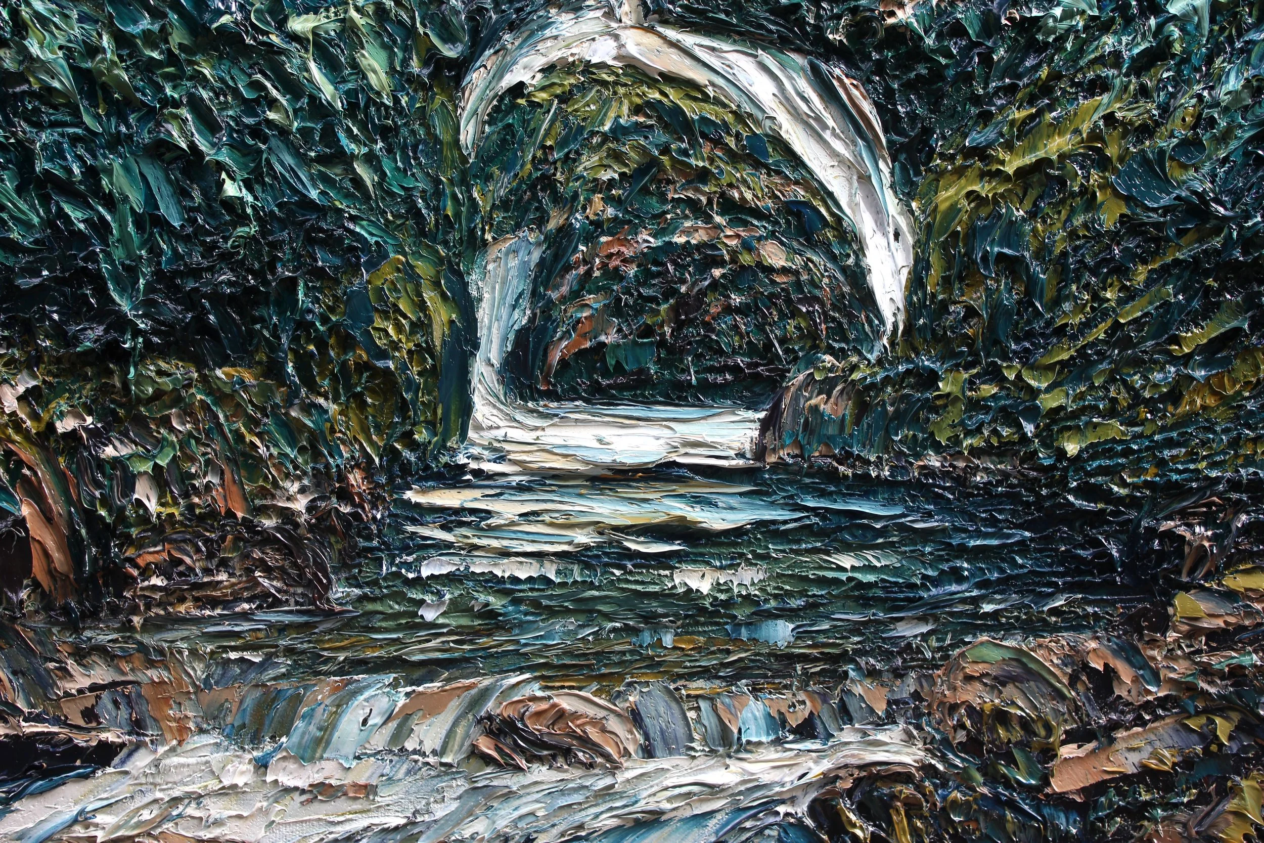 Detail: Mackay Falls On The Milford Track