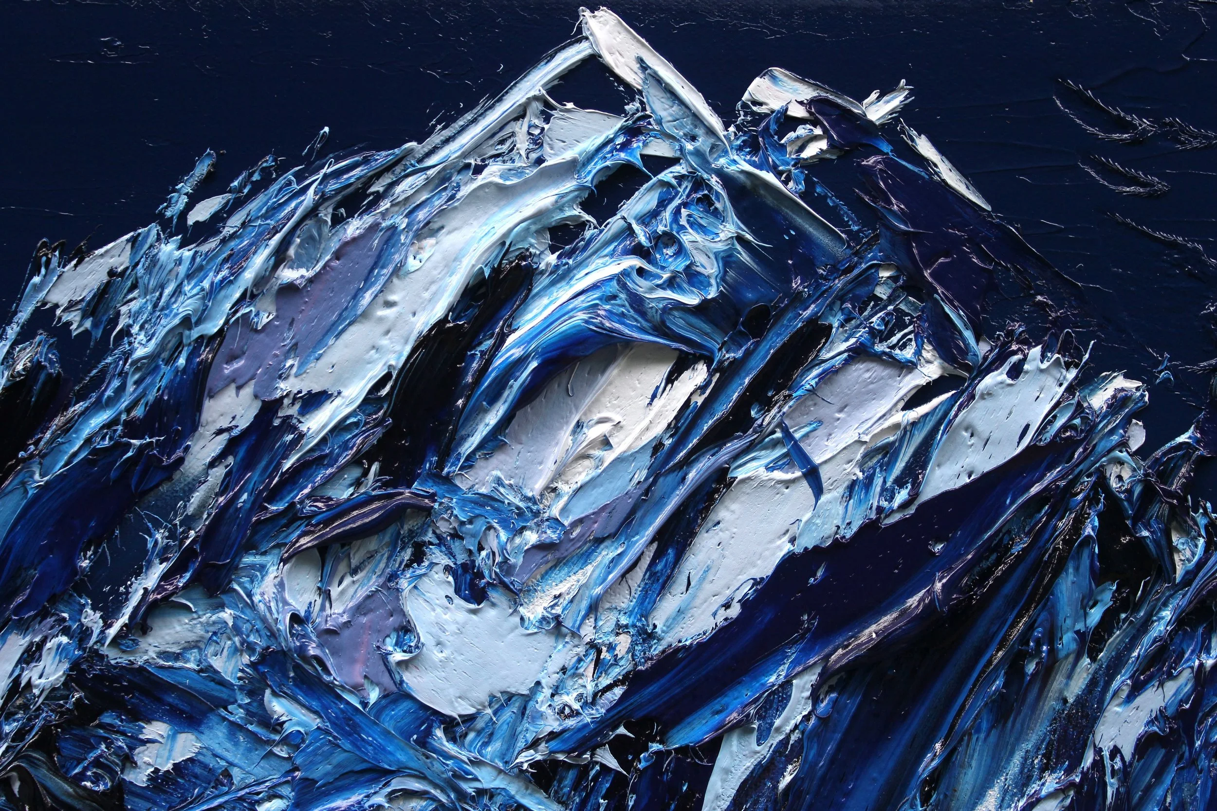 Detail: Glimpse Of Aoraki