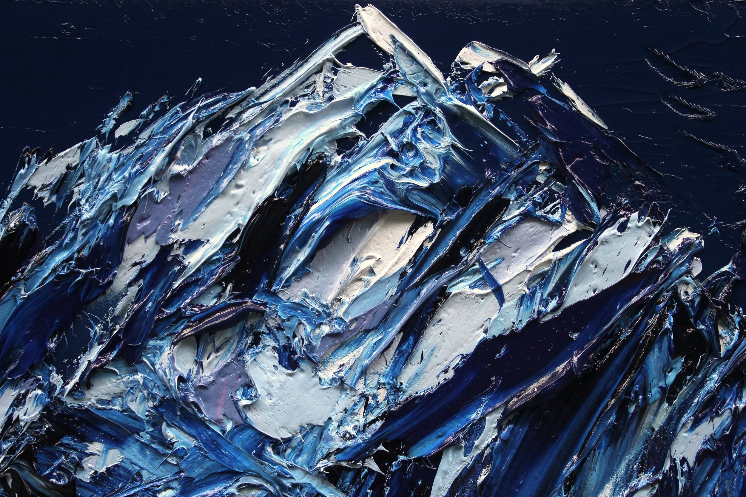 Detail: Glimpse Of Aoraki