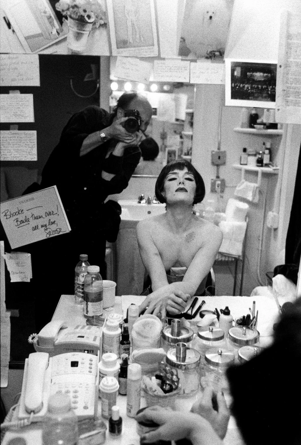 Backstage at Cabaret with Brooke Sheilds