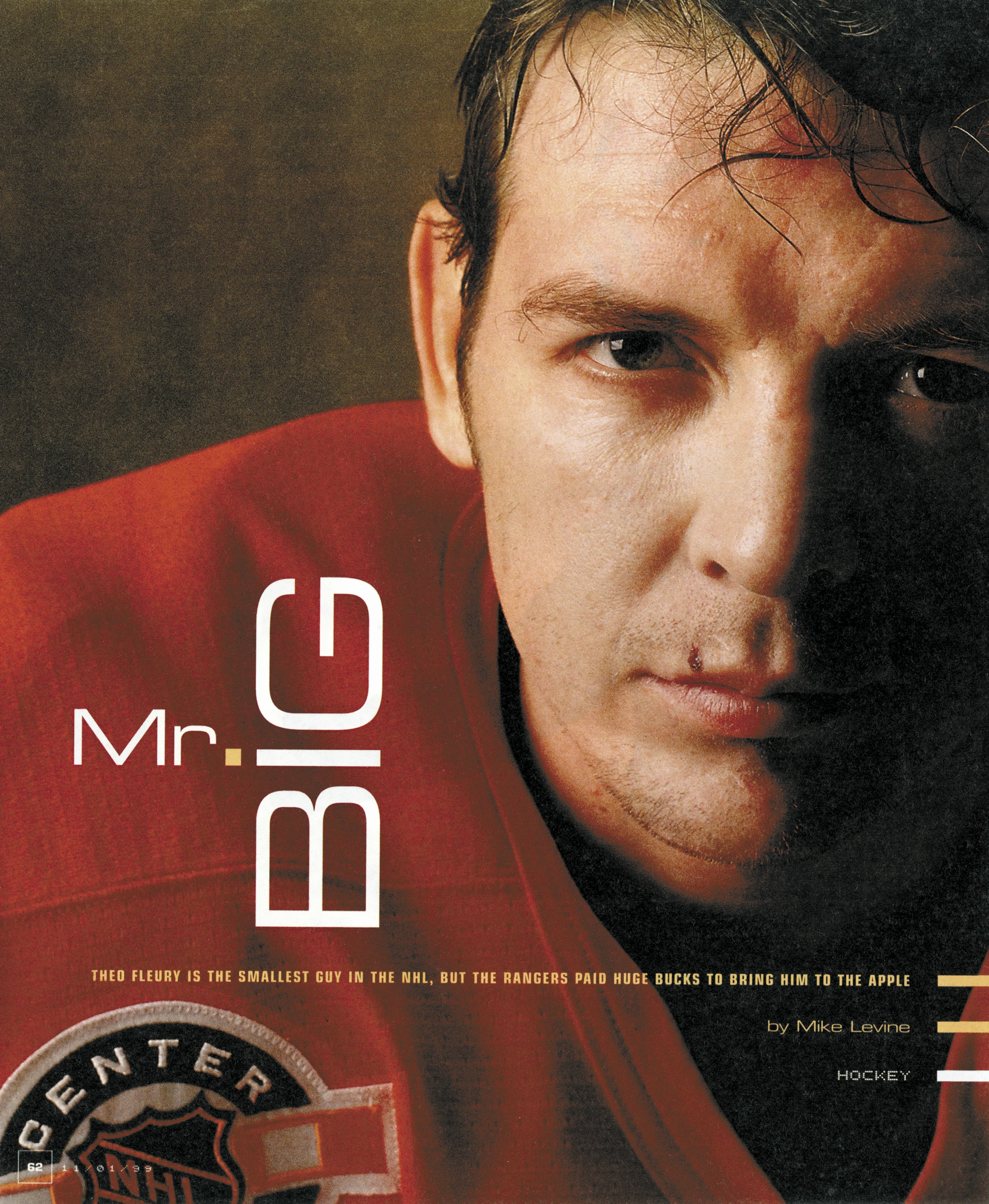 Theo Fleury for ESPN the Magazine in 1999