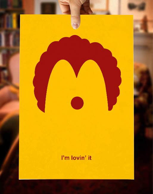 Minimalistic poster for Mc Donalds.