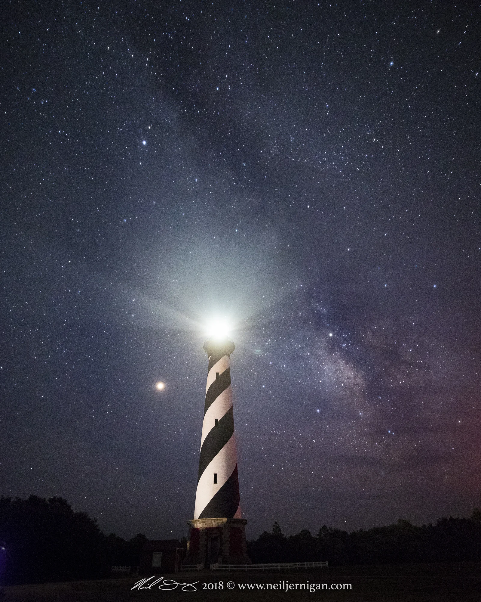 Beautiful Lighthouses At Night