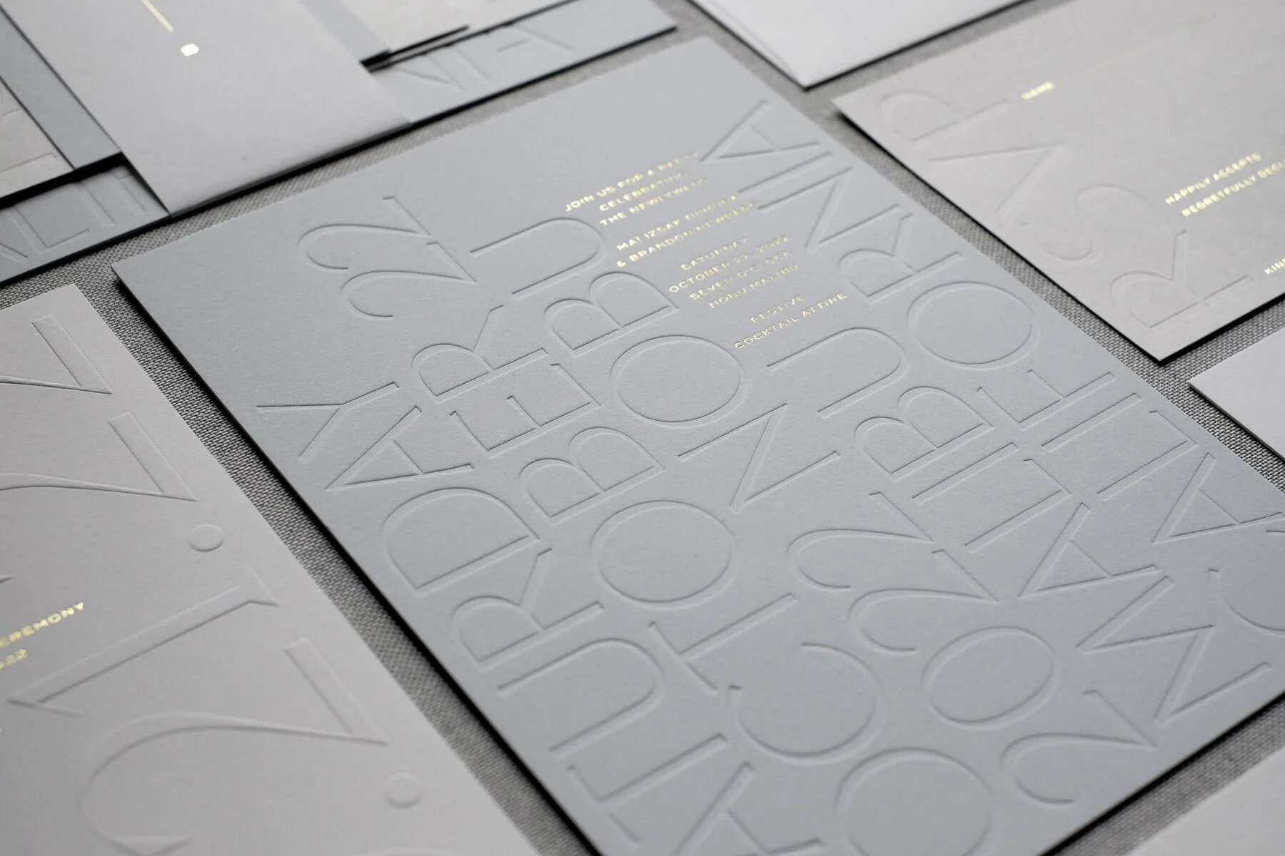 Custom Embossed Building Invitation Blind embossed wedding invitations 60 photos - Astyledwedding.com