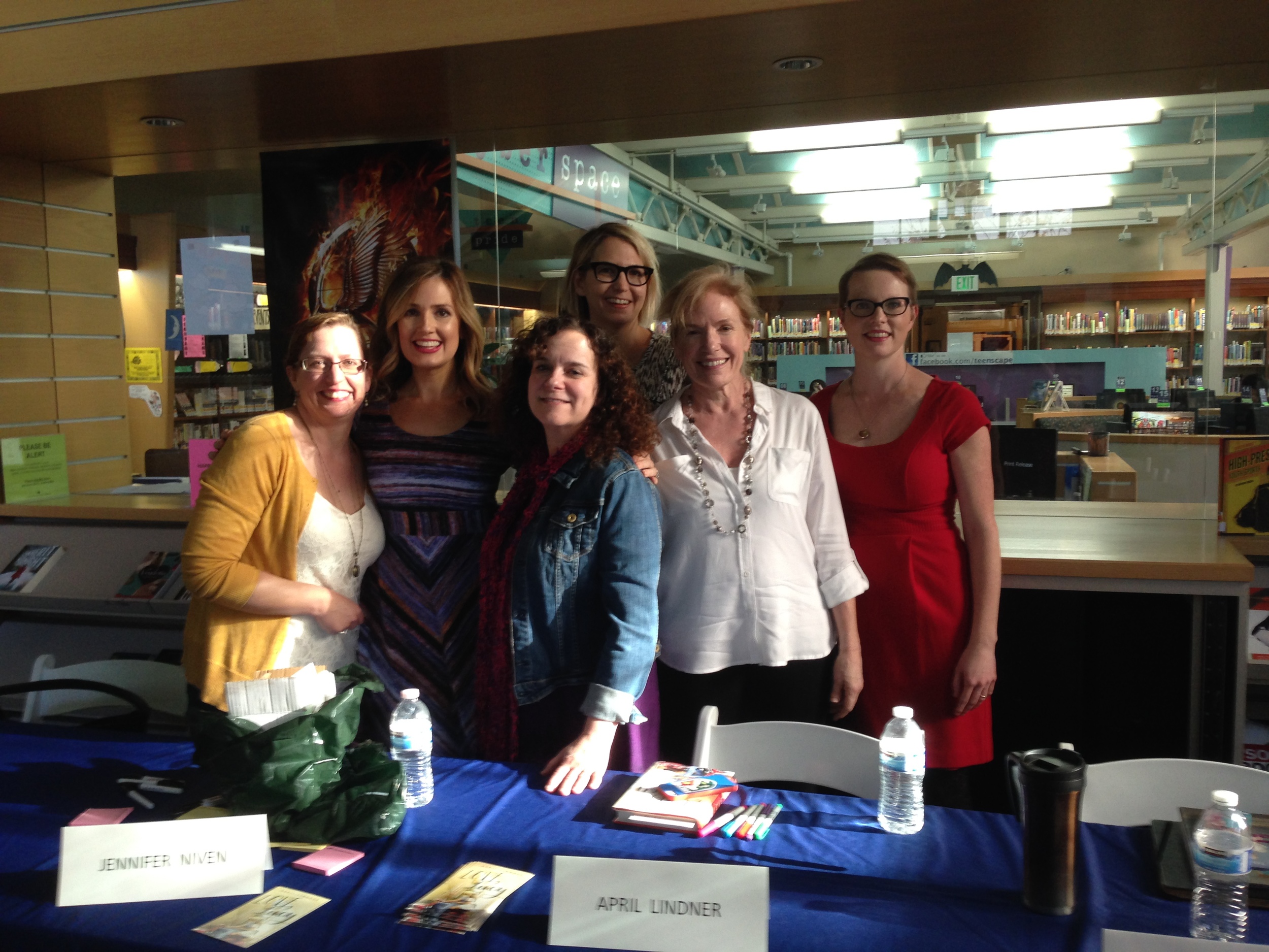 Me, jennifer niven, april lindner, amy talkington, sandra waugh, and mary mccoy in Los angeles!