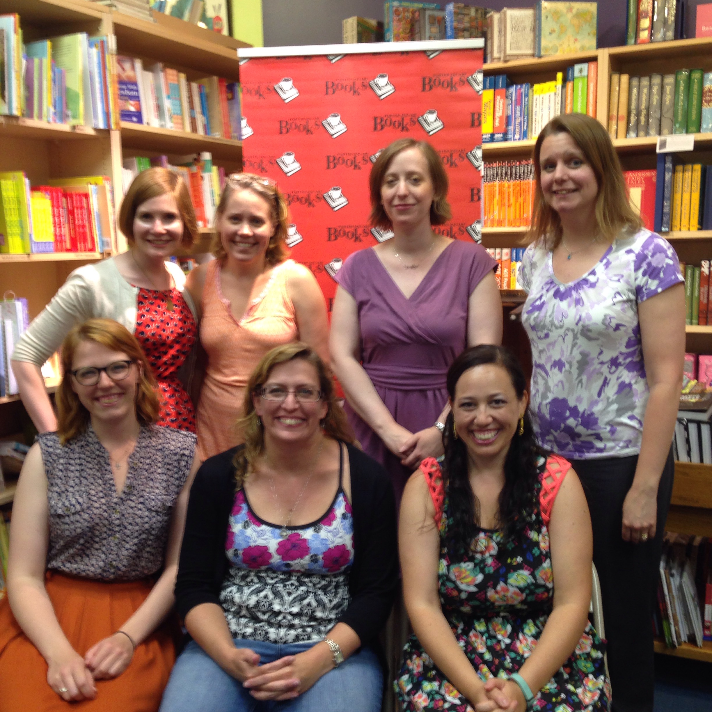 Annie cardi, trisha leaver, marcykate connolly, jen brooks, mackenzi lee, me, and rachel shane in boston!