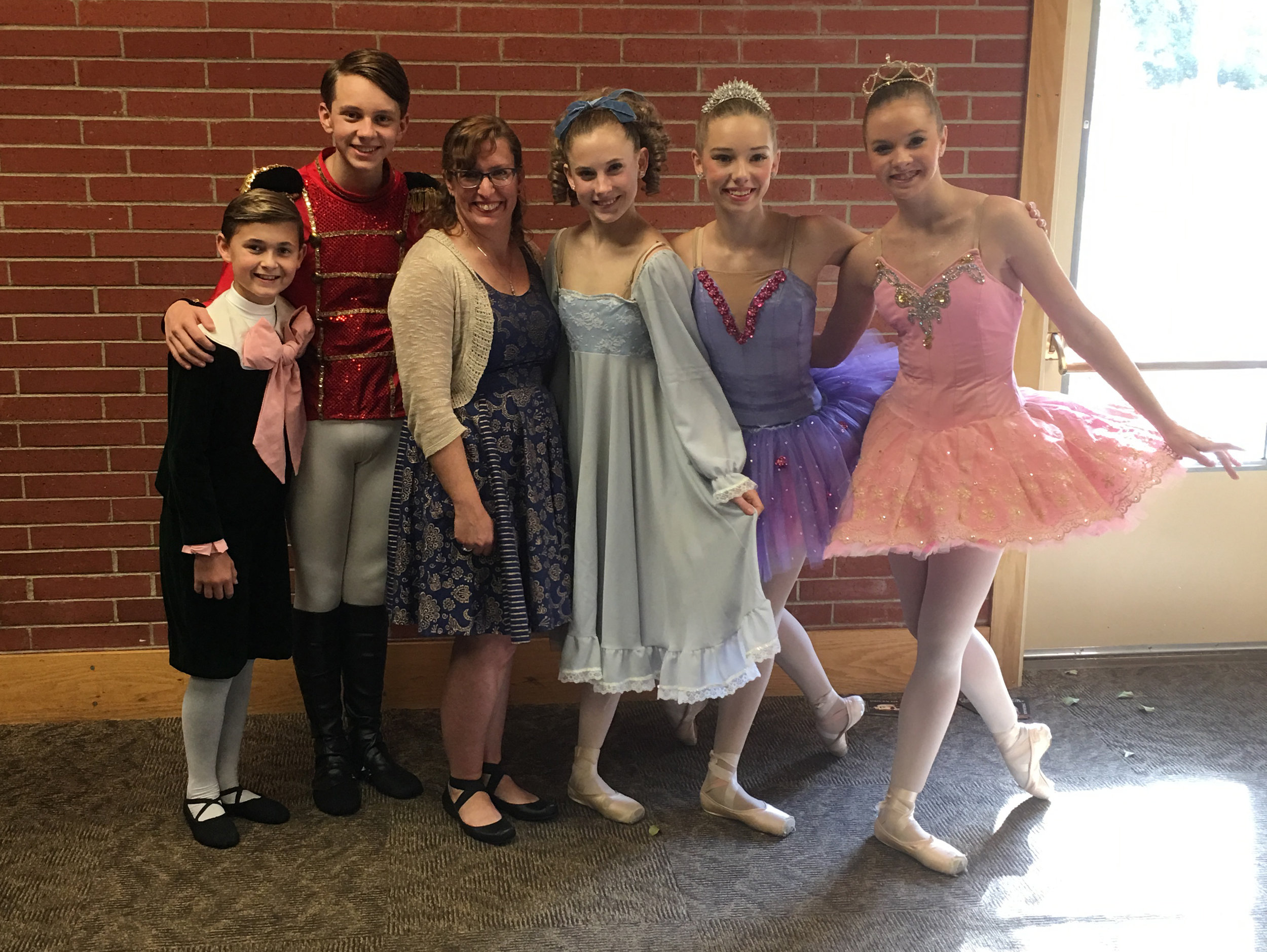 Me with the queen city ballet dancers in helena, montana!