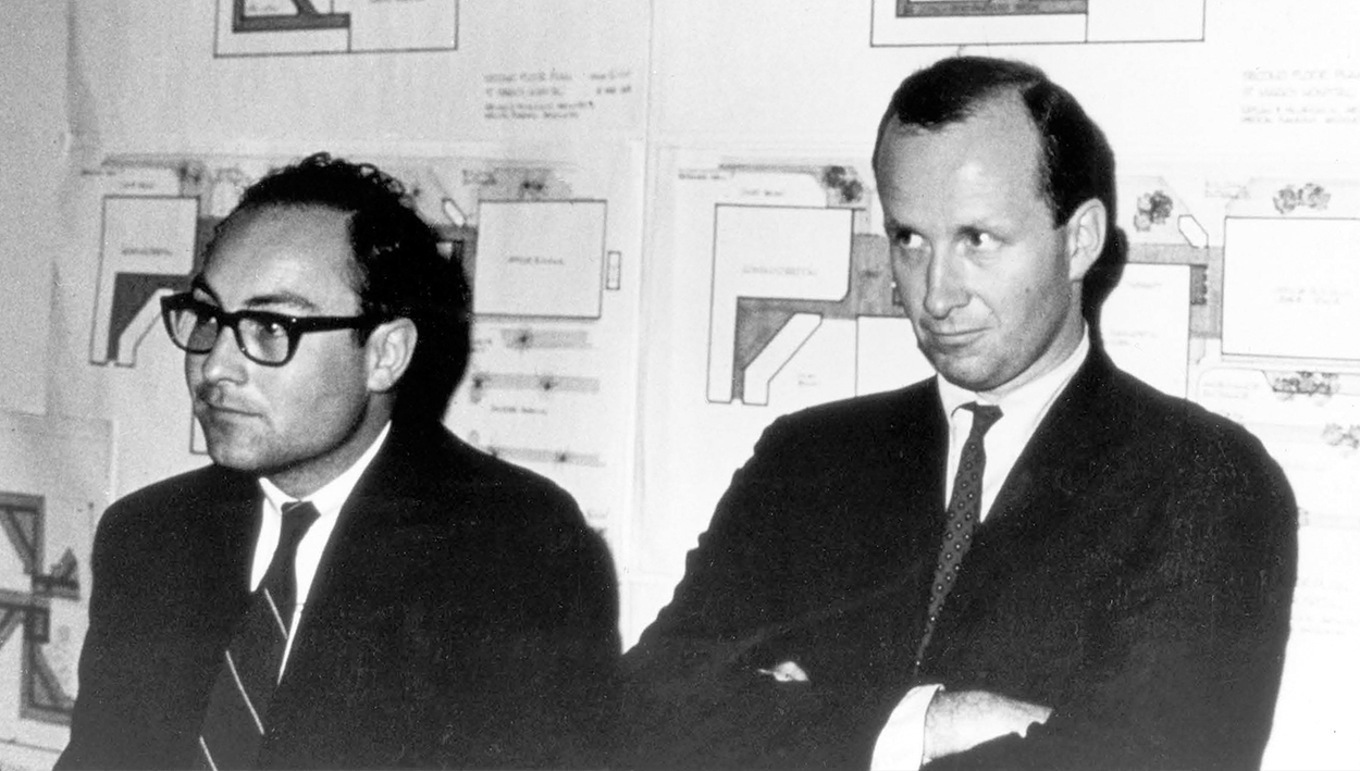 Jim Diaz and KMD Architects founder Herb McLaughlin in the late 1960s