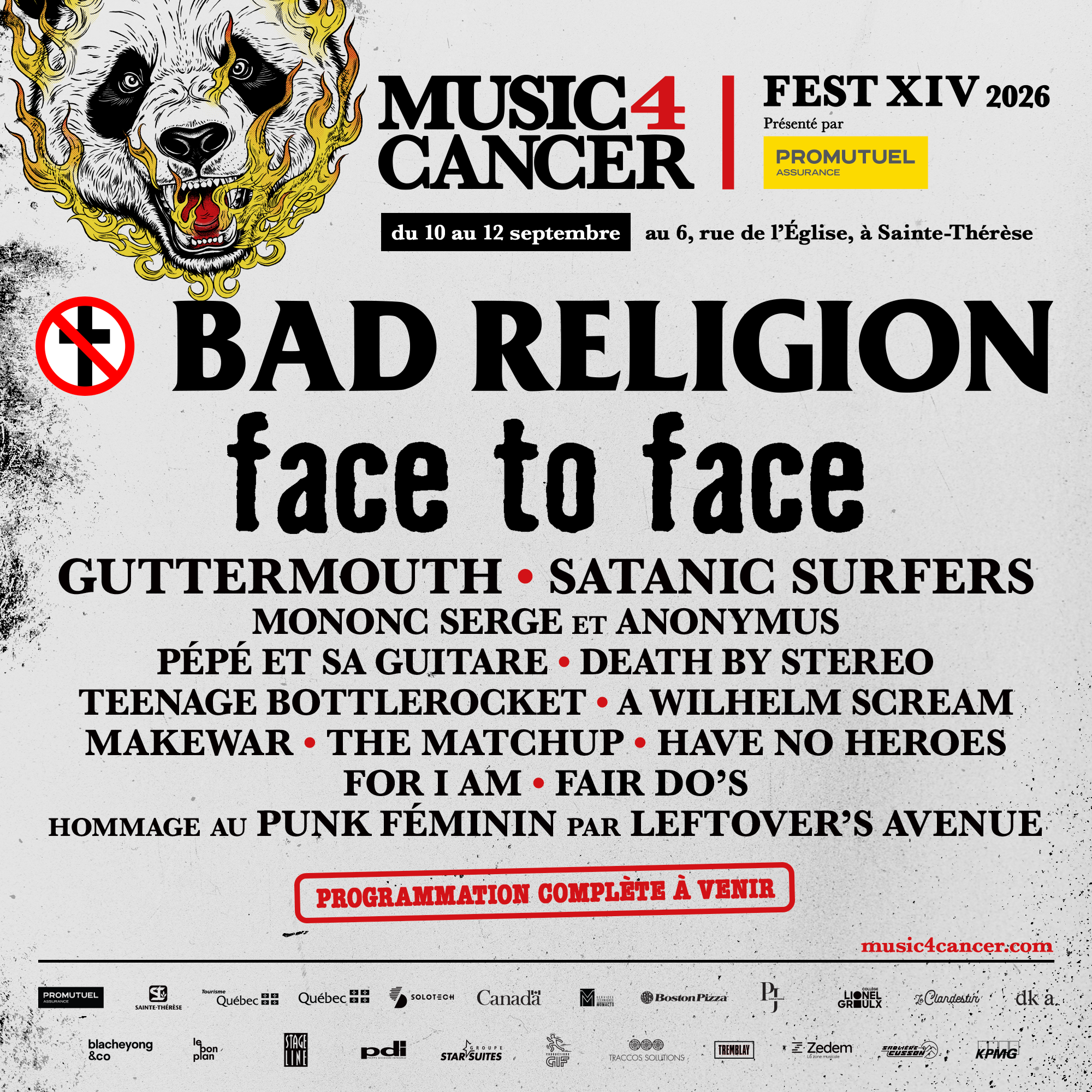 On ajoute encore plus de profondeur punk rock à notre programmation