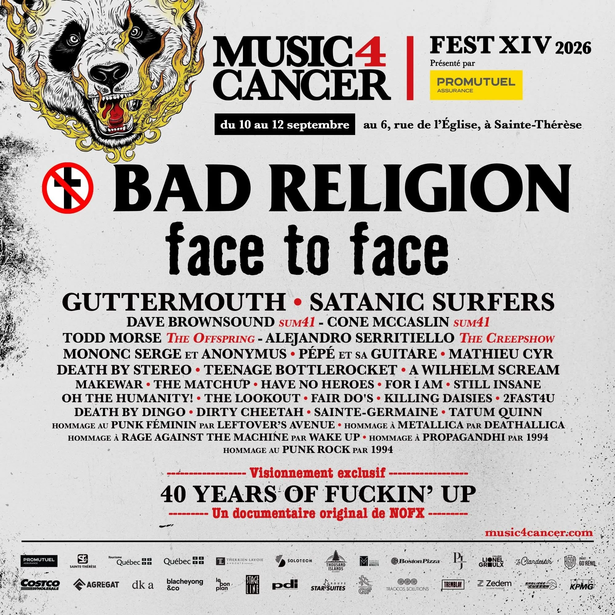 La programmation finale de Music 4 Cancer 2026 