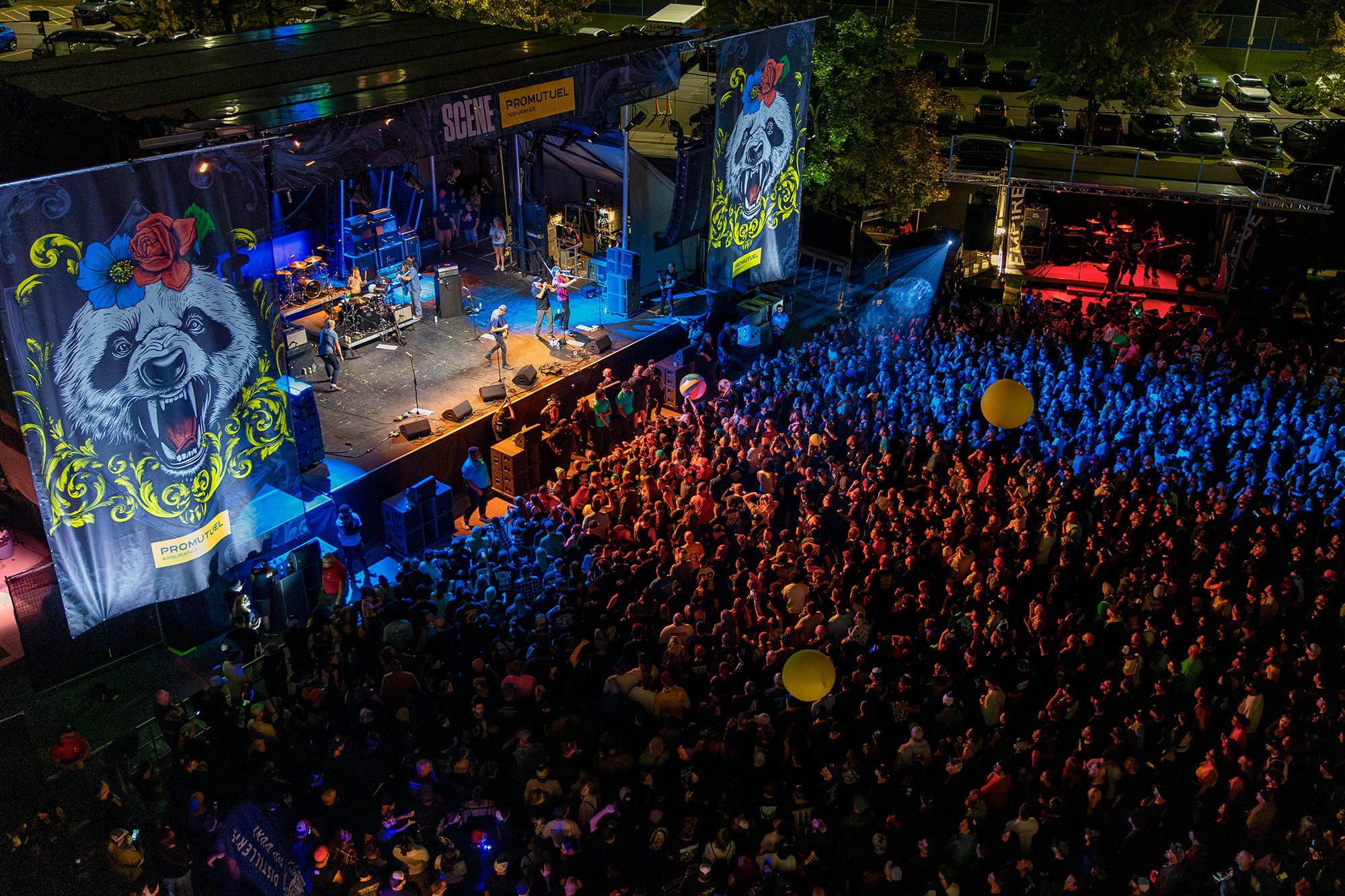 Mad Caddies et la Foule 2025 vue aérienne