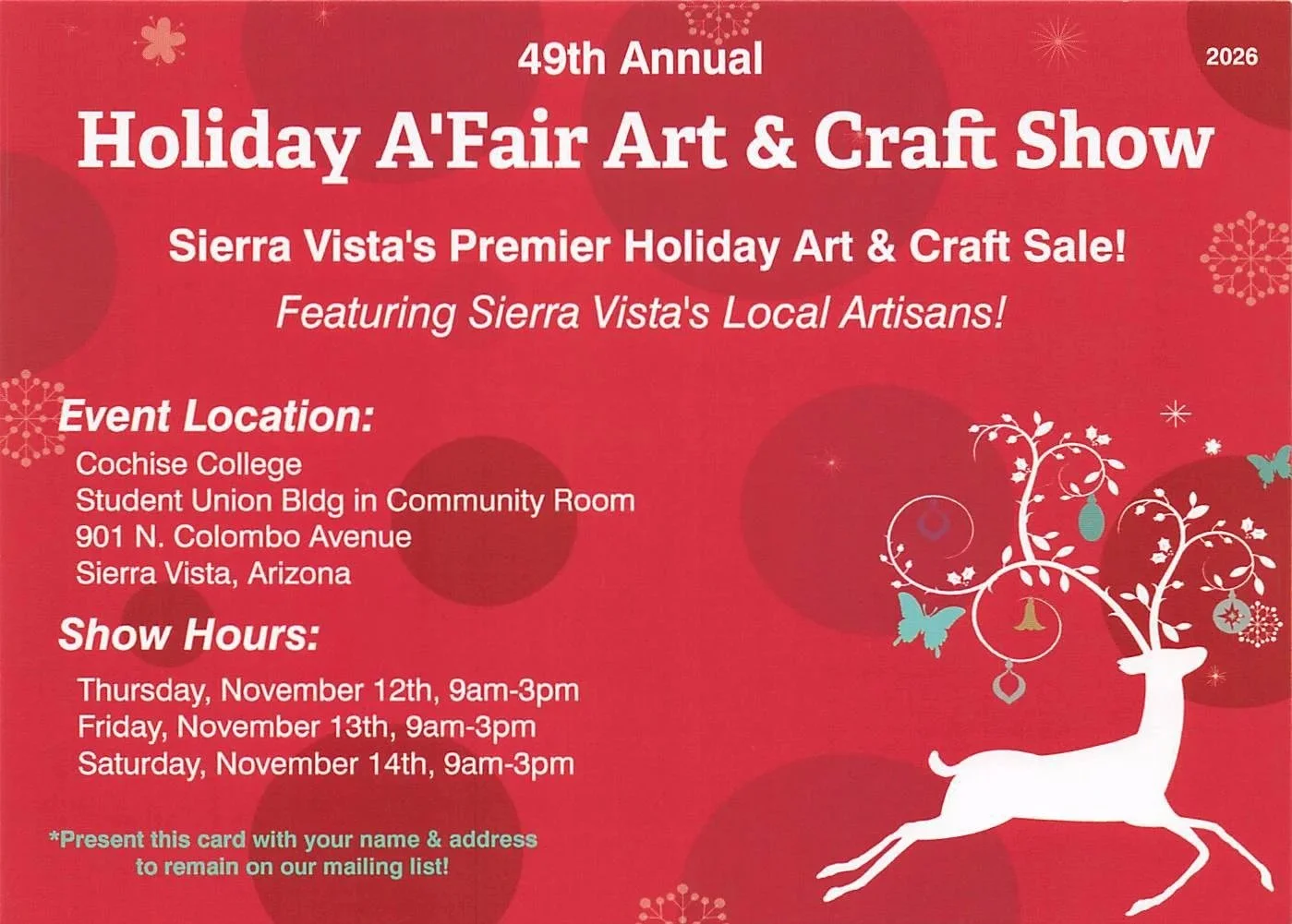 Holiday A'Fair Art & Craft Show