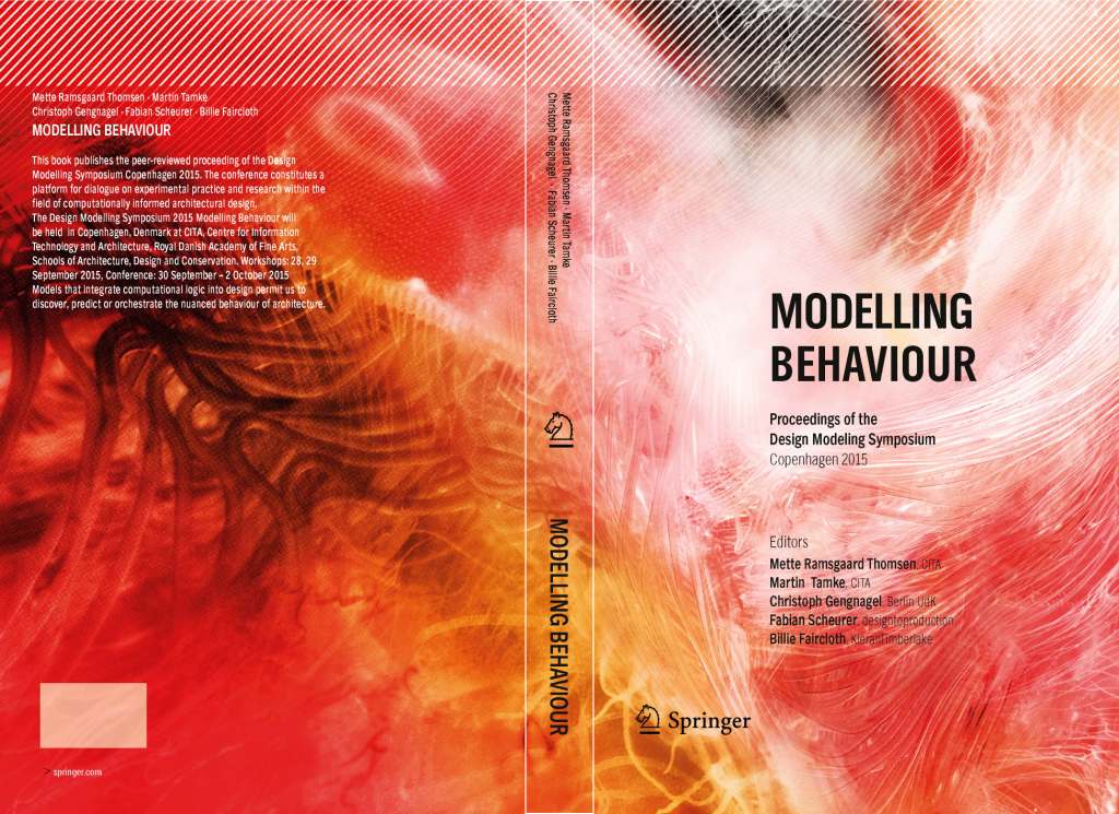 The research work behind the Sense III project will be published in the forthcoming book 'Modelling Behaviour' edited by Mette Ramsgaard Thomsen, Martin Tamke, Christoph Gengnagel, Fabian Scheurer, Billie Faircloth, published by Springer Verlag. We are excited to take part in the Design Modeling Symposium Conference, which the book is based on. 