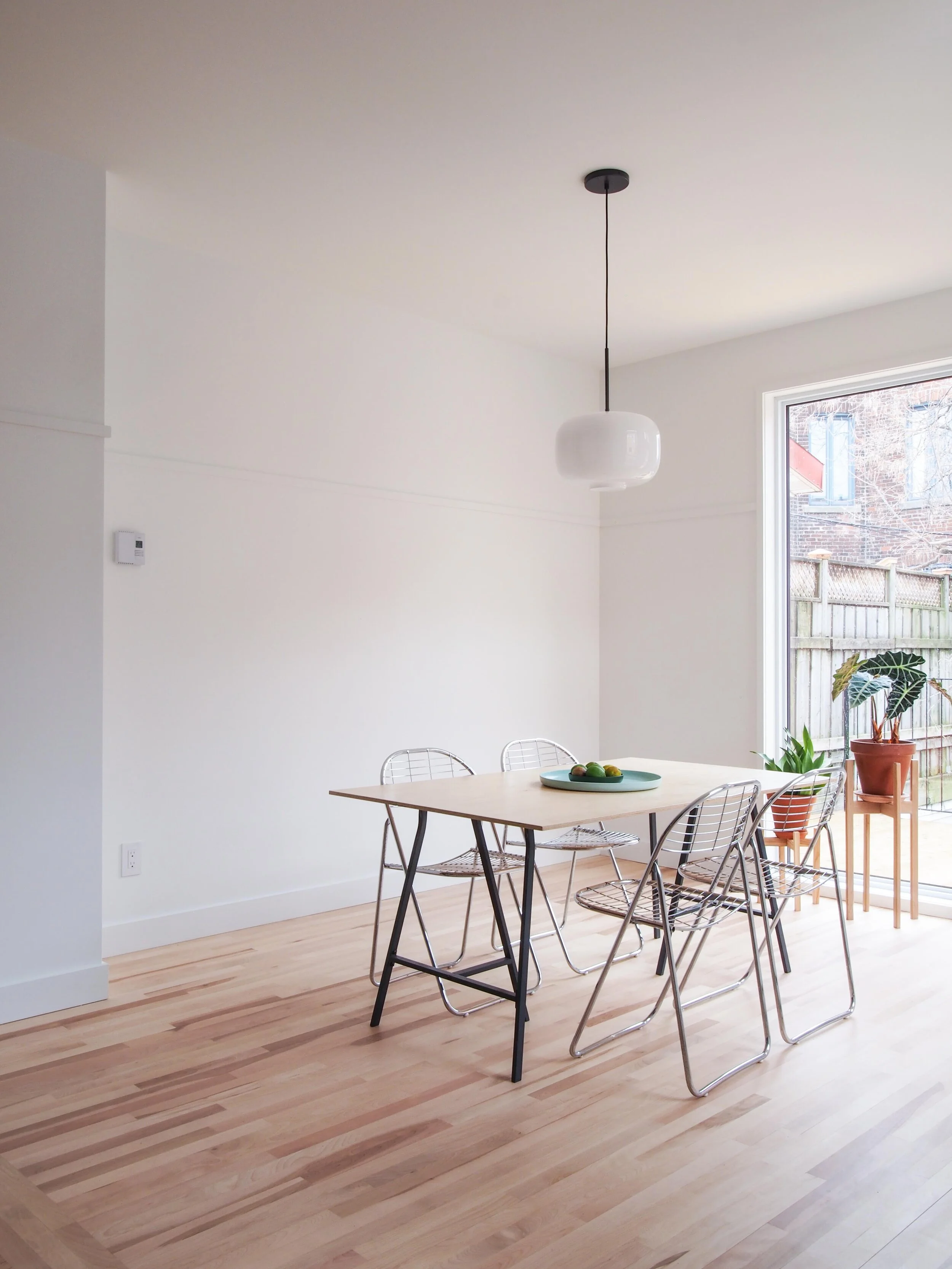  Renovation project of a Mile end duplex into a single family home. 